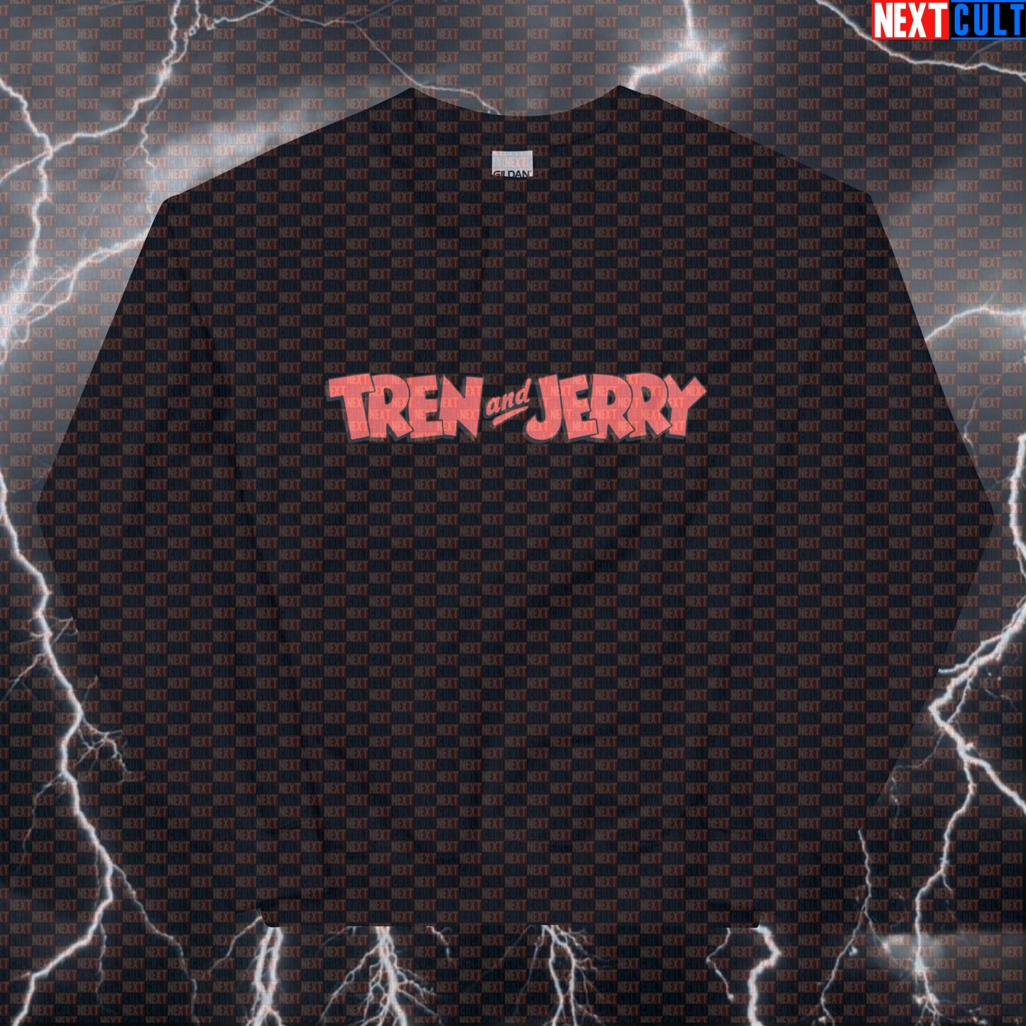 Tren & Jerry Funny Gym Sweatshirt | Not Natty Workout Jumper For Bodybuilding Bros Bodybuilding Fitness Gym Powerlifting Pump Cover Steroids TV Workout Next Cult Brand
