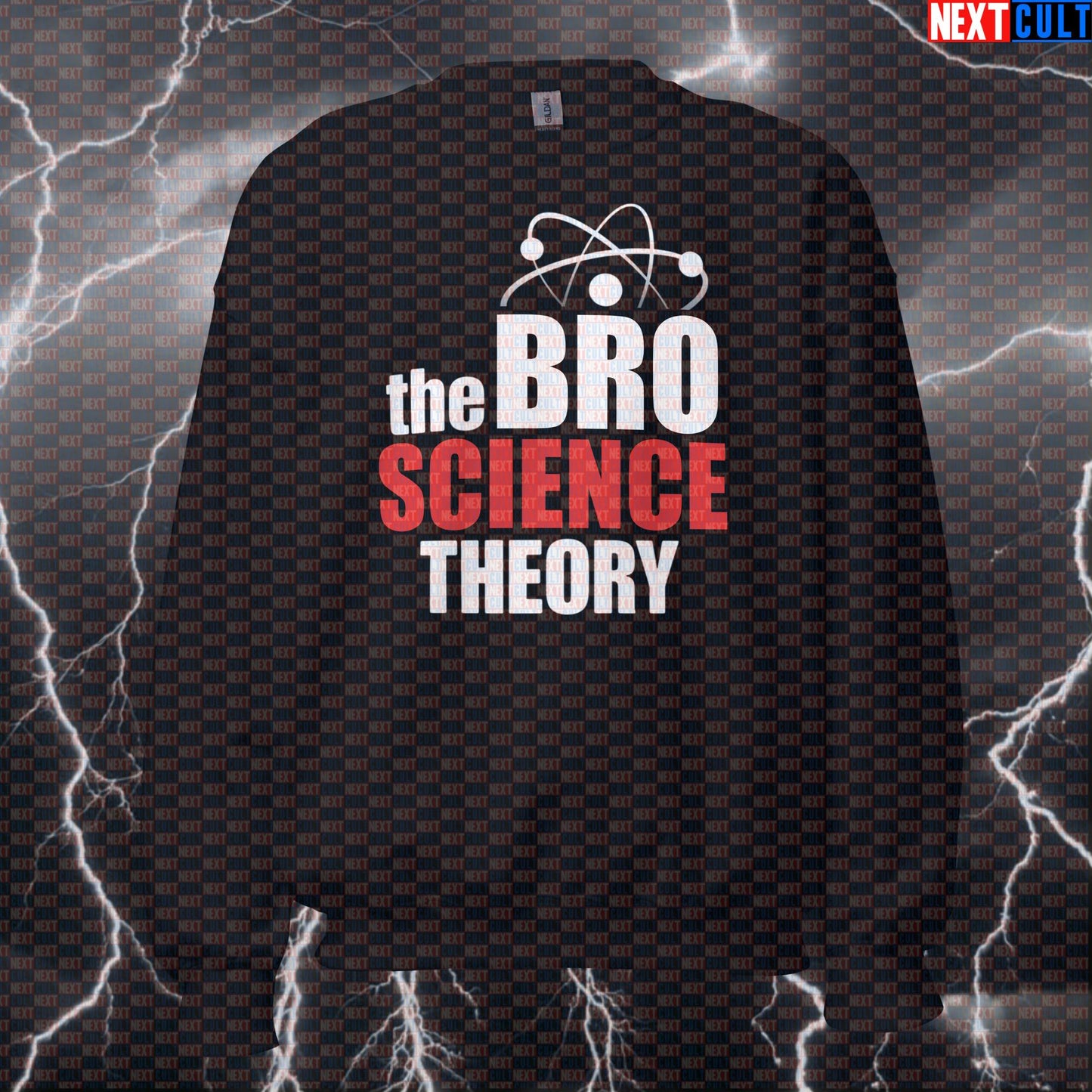 Bro Science Theory Gym Sweatshirt | Big Bang Workout Jumper Funny Pullover Bodybuilding Fitness Gym Pump Cover TV Workout Next Cult Brand