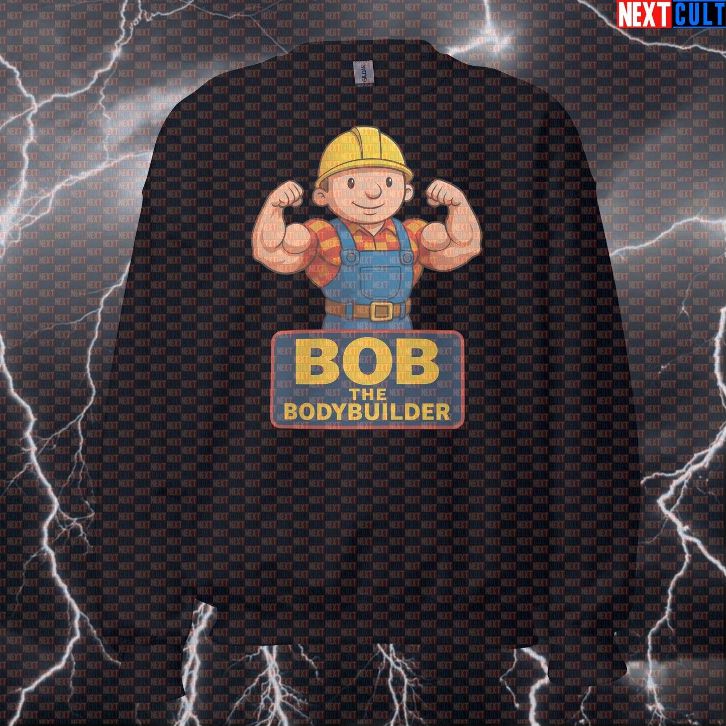 Bob the Bodybuilder Gym Meme Sweatshirt | Funny Workout Sweater For Lifters & Gainers Sweatshirts Bodybuilding Fitness Gym Pump Cover TV Workout Next Cult Brand