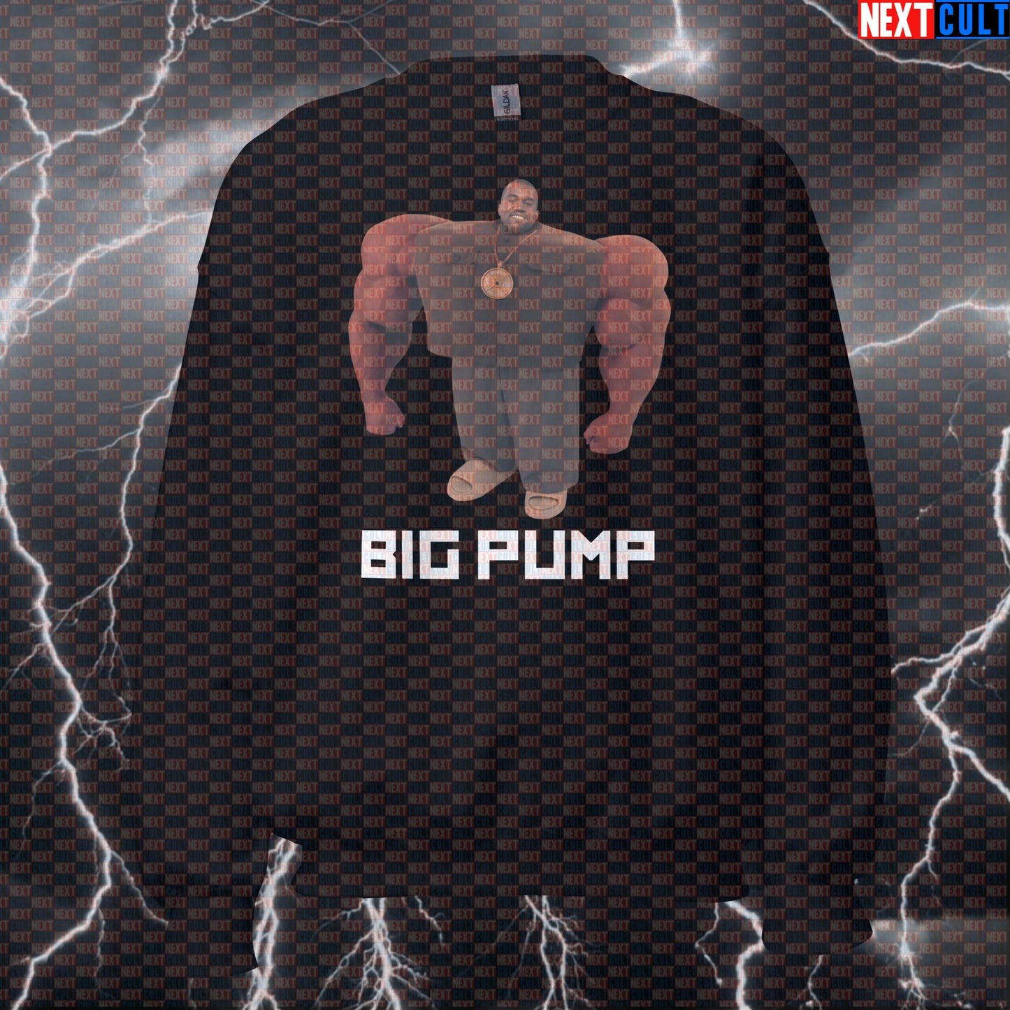 Big Pump Kanye Gym Meme Sweatshirt | I Love It Boxy Parody Workout Pullover Sweatshirts Bodybuilding Fitness Gym Hip Hop Kanye West Pump Cover Workout Next Cult Brand