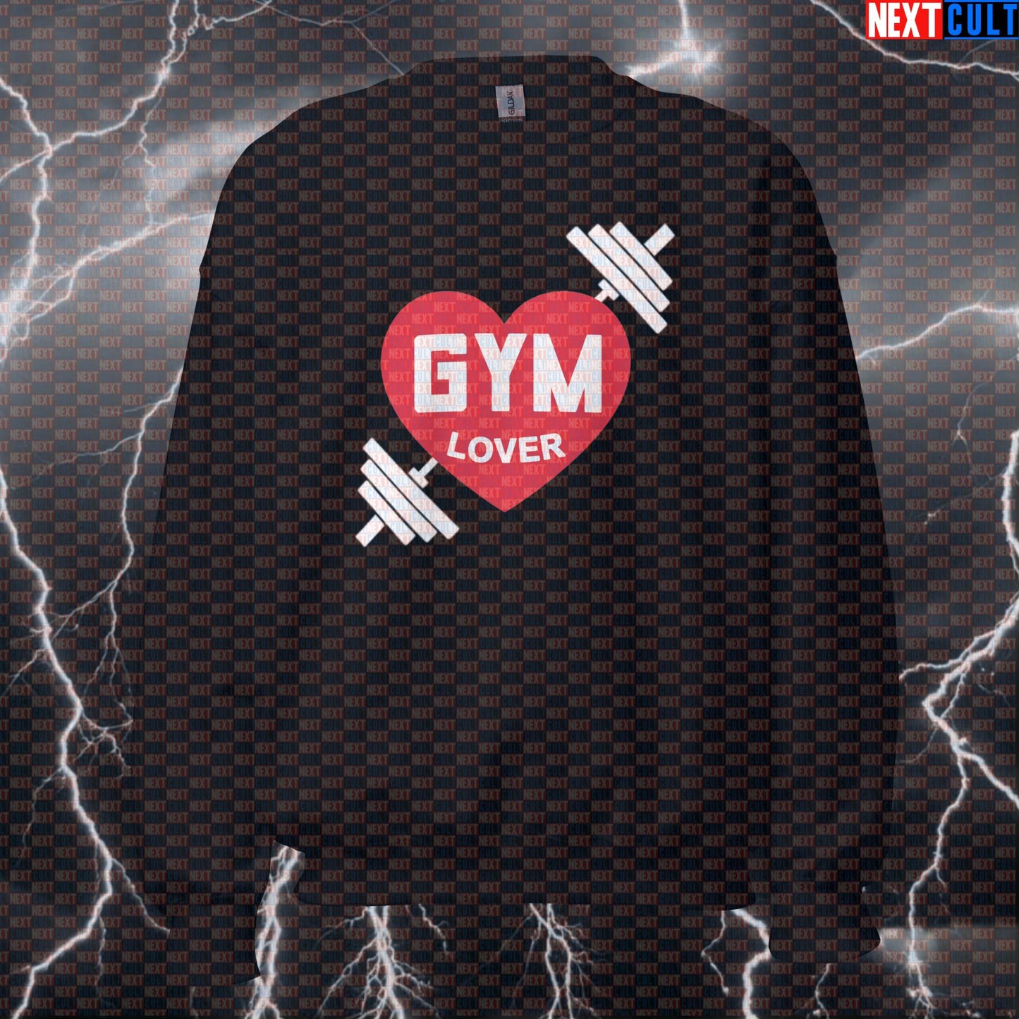 Funny Gym Lover Valentine's Sweatshirt - Gym Lover Pump Cover Crewneck Jumper for Lifters & Gains Bodybuilding Fitness Gym Powerlifting Pump Cover Valentine's Day Workout Next Cult Brand