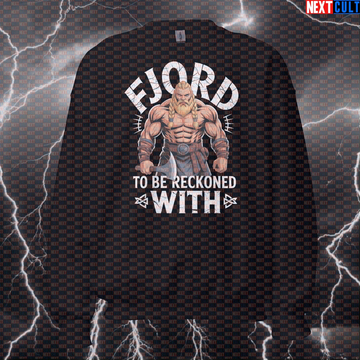 Funny Viking Gym Sweatshirt - Fjord To Be Reckoned With Workout Jumper Pump Cover For Lifters Sweatshirts Bodybuilding Fitness Gym Pump Cover Vikings Workout Next Cult Brand