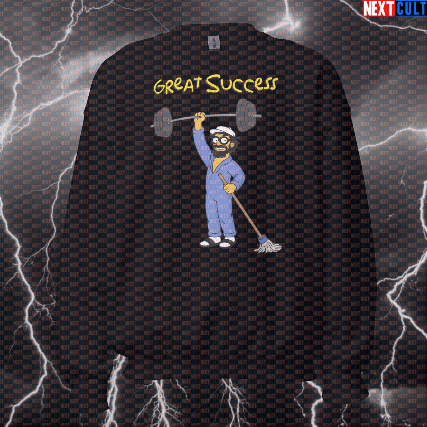 Great Success Anatoly Funny Gym Sweatshirt Crewneck Pump Cover Pullover Sweater for Lifters Gymbros Workout Fans Anatoly Bodybuilding Fitness Gym Powerlifting Pump Cover Workout Next Cult Brand