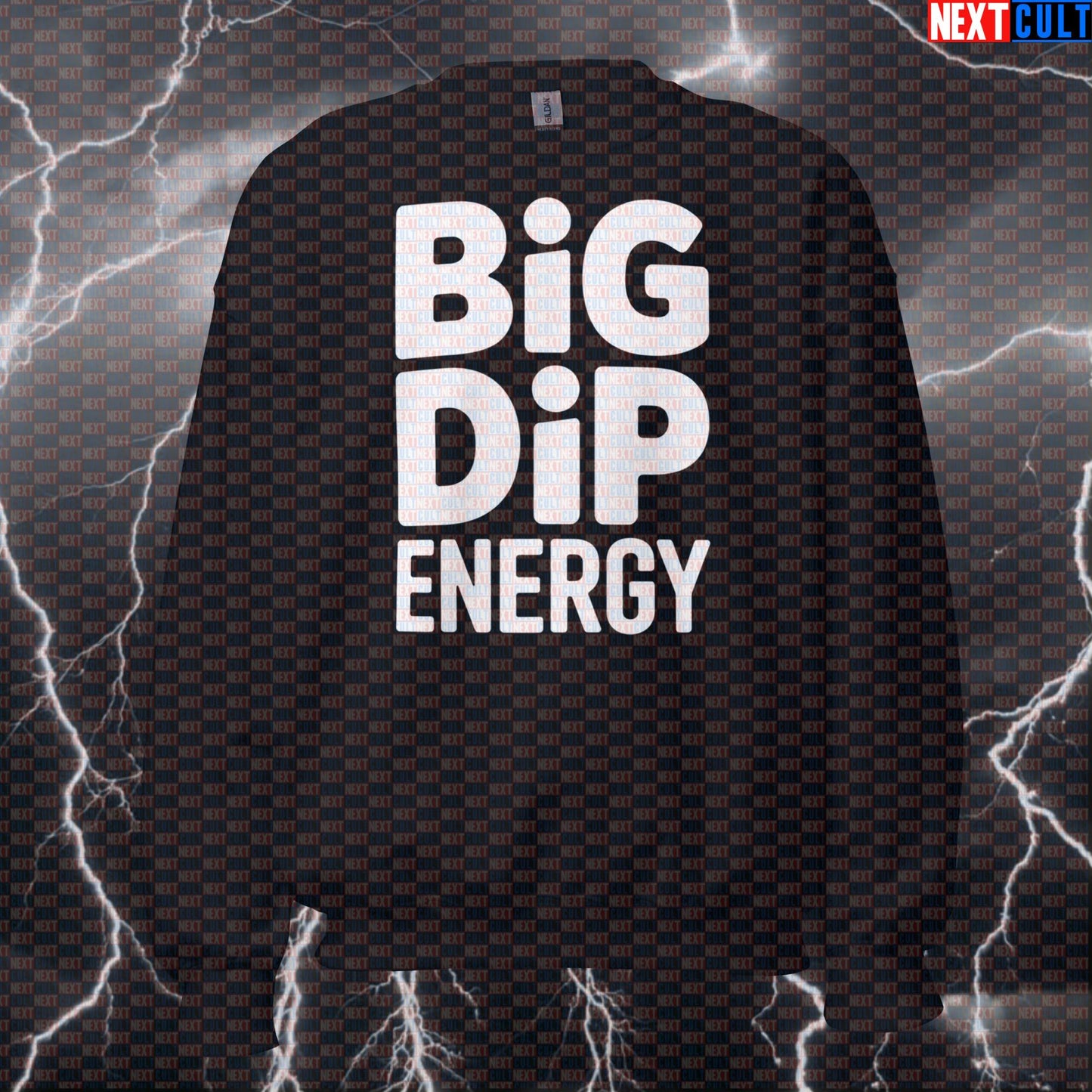 Big Dip Energy Funny Gym Sweatshirt Crewneck Pump Cover Pullover Sweater for Calisthenics Dips Lovers Sweatshirts Next Cult Brand