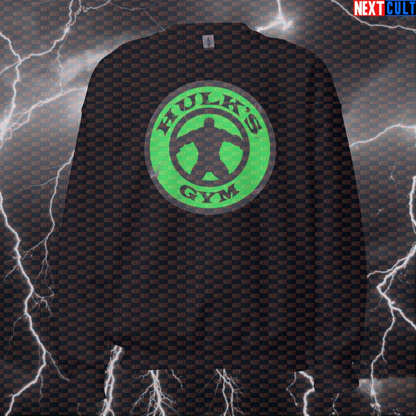 Hulk Gym Hero Funny Gym Sweatshirt Pump Cover Crewneck Pullover Workout Sweatshirt for Lifters Gymbro Meme Sweatshirts Next Cult Brand
