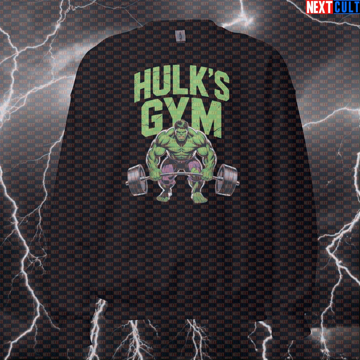 Hulks Gym Hero Funny Gym Sweatshirt Pump Cover Crewneck Pullover Workout Sweatshirt Sweater Gym Top Sweatshirts Next Cult Brand