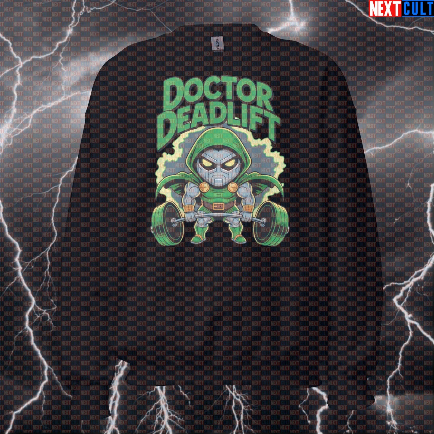 Doctor Deadlift Funny Gym Sweatshirt Pump Cover Crewneck Pullover Sweater Gym Villain Workout Jumper Top Sweatshirts Next Cult Brand