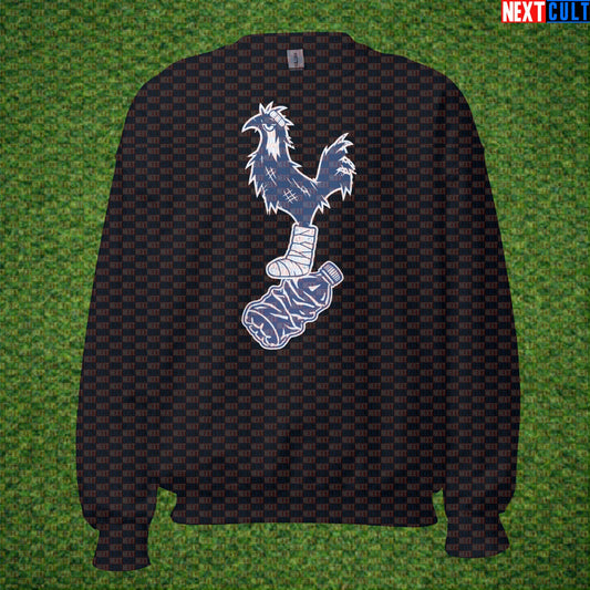 Bottlers FC Tottenham Hotspur Parody Sweatshirt, Funny Spursy Football Crewneck for North London Losers Black Sweatshirts Next Cult Brand