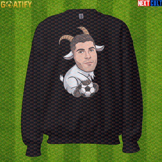 Christian Pulisic Sweatshirt – USMNT GOAT Crewneck for AC Milan, Chelsea and World Cup Fans Black Sweatshirts Next Cult Brand