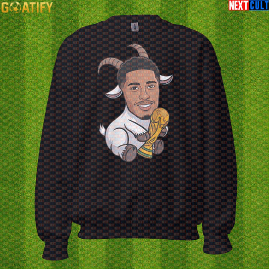 Jude Bellingham Sweatshirt – Football’s Coming Home Crewneck for England and Madrid Fans Black Next Cult Brand