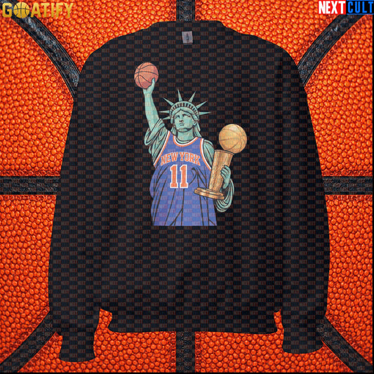 New York Knicks Sweatshirt – 2026 NBA Champions Crewneck for NYC Basketball Supporters Black Next Cult Brand
