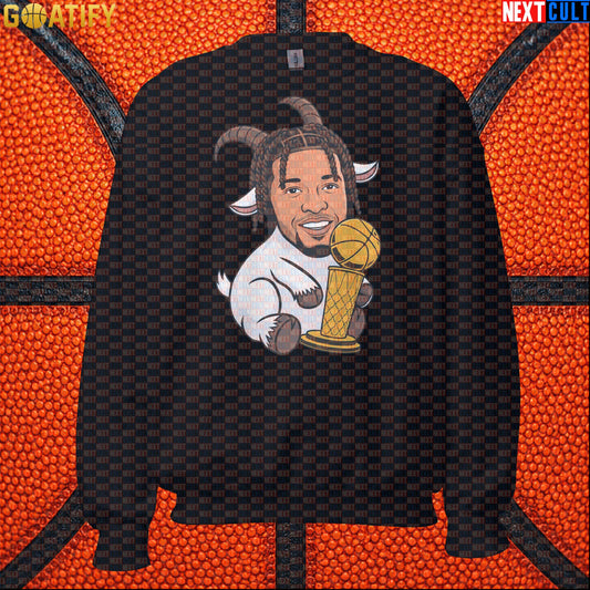 Jalen Brunson Sweatshirt – Finals MVP GOAT Crewneck Gift for New York Knicks Fans Black Next Cult Brand