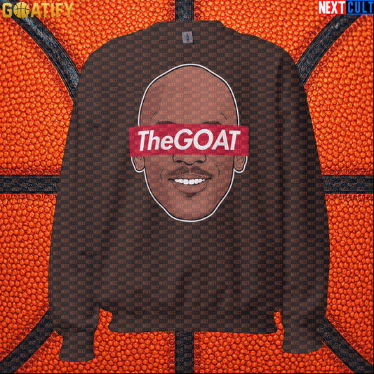 Michael Jordan Sweatshirt – The GOAT Chicago Bulls 6 Rings Crewneck for NBA Fans Dark Chocolate Sweatshirts Next Cult Brand