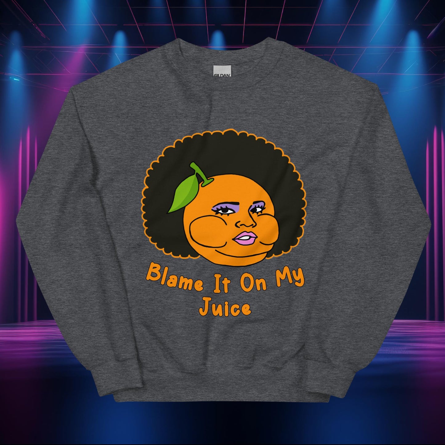 Blame It On My Juice Lizzo Special Tour Lizzo Merch Lizzo Gift Lizzo Song Lyrics Lizzo Unisex Sweatshirt Dark Heather Sweatshirts Lizzo Music Next Cult Brand