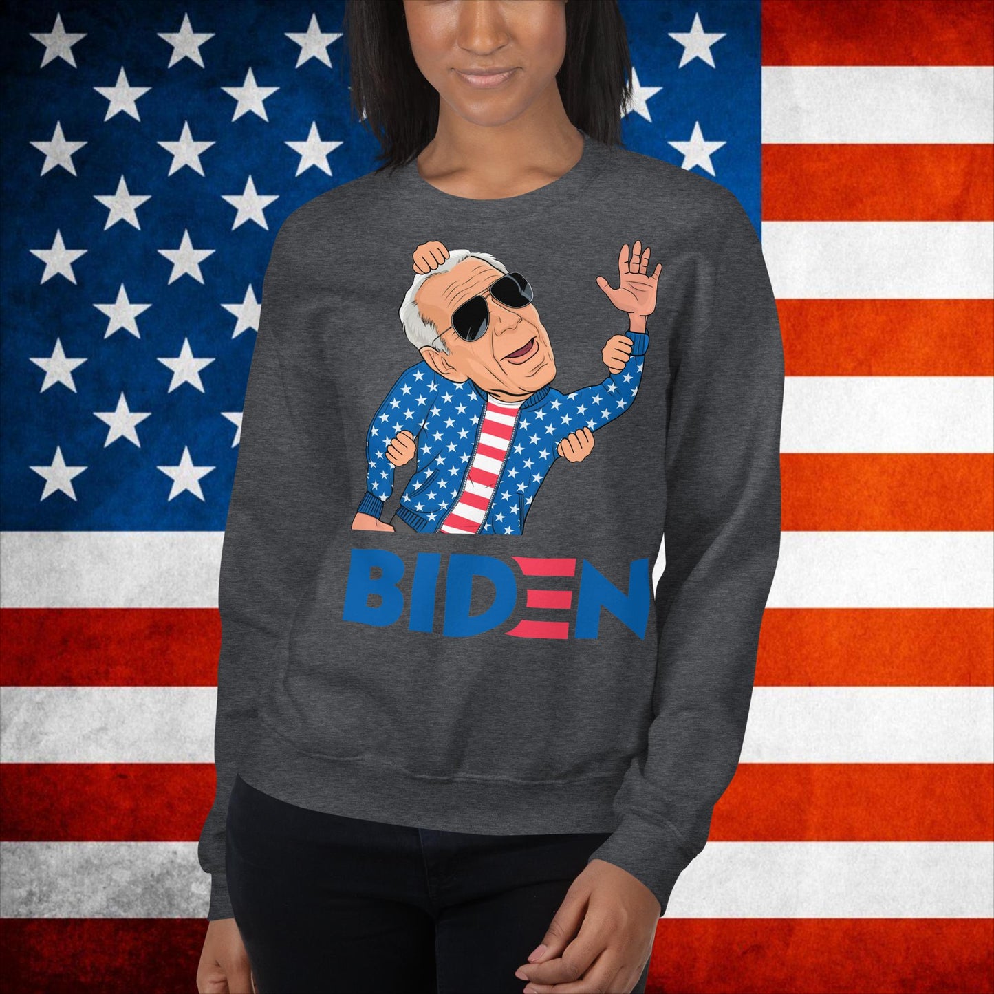 Joe Biden Sweatshirt Biden Sweater Biden Meme Jumper Democrat Sweatshirt Republican Sweatshirt Trump Jumper Trump Gift Biden Gift Biden 2024Unisex Sweatshirt Dark Heather Sweatshirts Democrats Joe Biden Politics Next Cult Brand