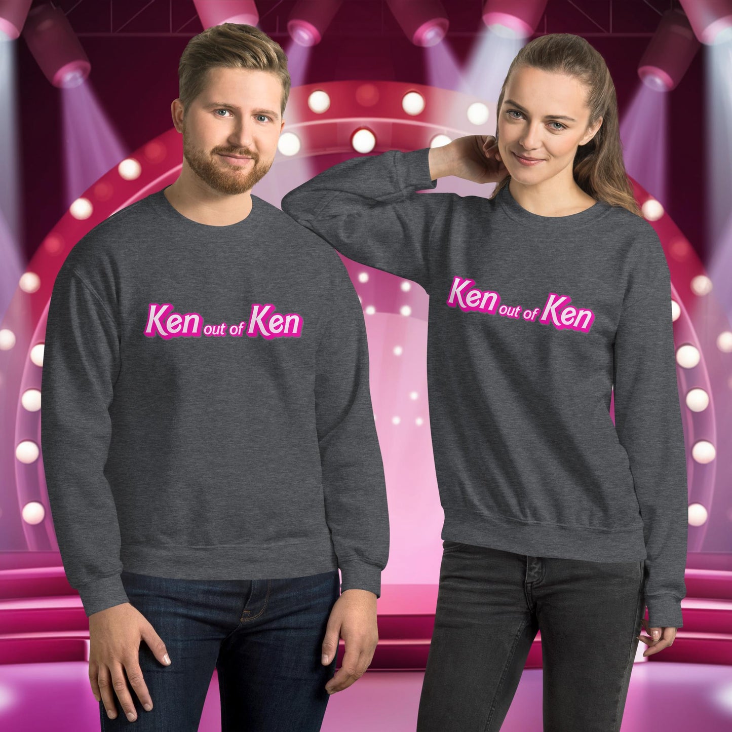 Ken out of Ken Barbie Movie Unisex Sweatshirt Dark Heather Sweatshirts Barbie Ken Movies Next Cult Brand