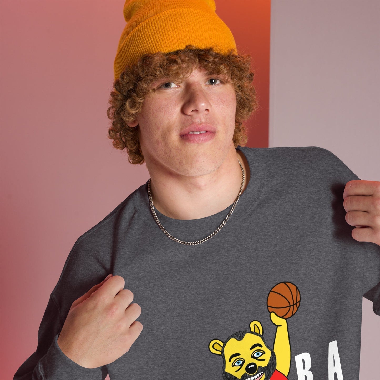 Air Segura, Tom Segura Basketball, Your Mom's House (YMH), 2 Bears 1 Cave, Funny Unisex Sweatshirt Dark Heather Sweatshirts 2 Bears 1 Cave Air Segura Podcasts Stand-up Comedy Tom Segura YMH Next Cult Brand
