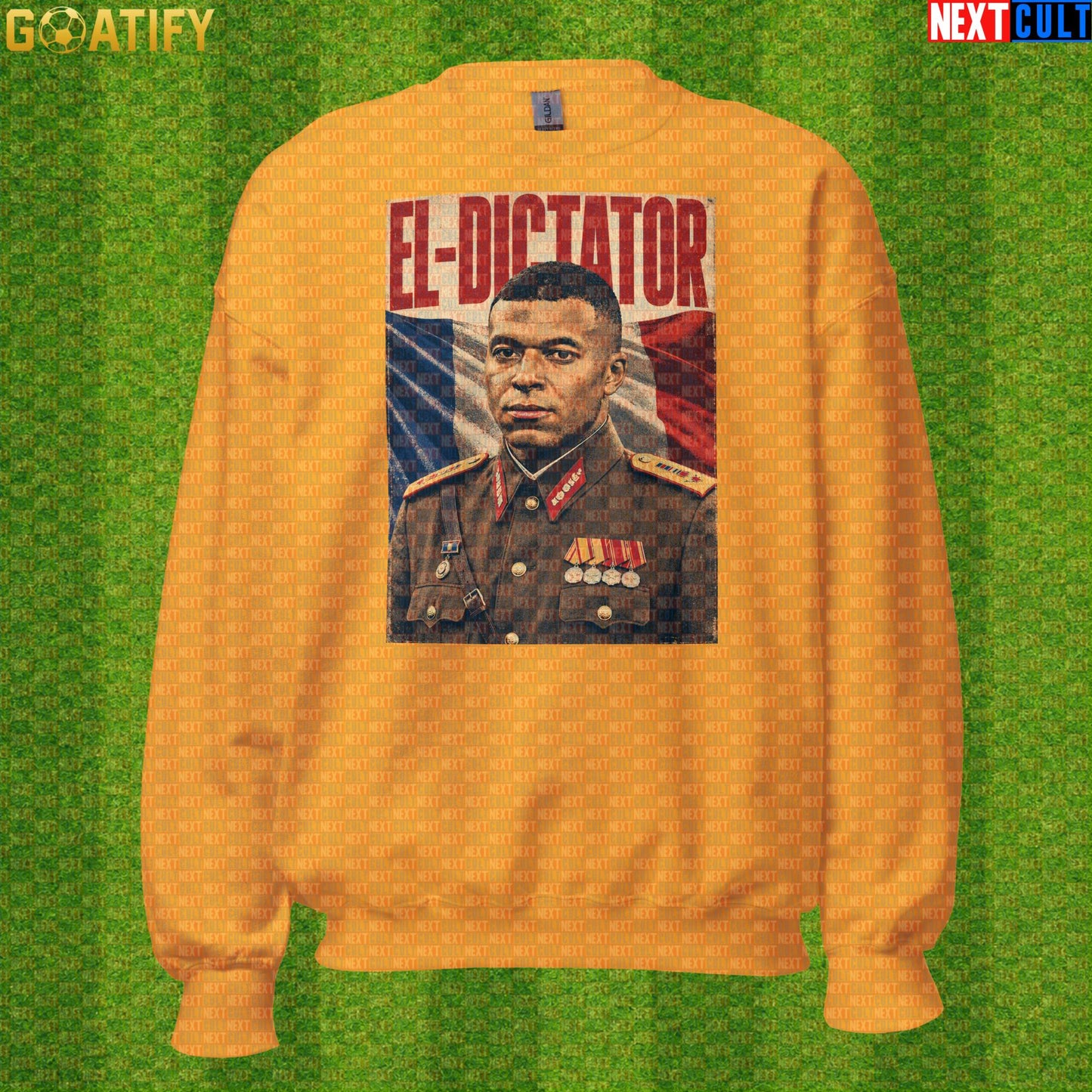 Kylian Mbappe Sweatshirt – El Dictator Retro Soccer Meme Crewneck for World Cup Fans Gold Sweatshirts Next Cult Brand