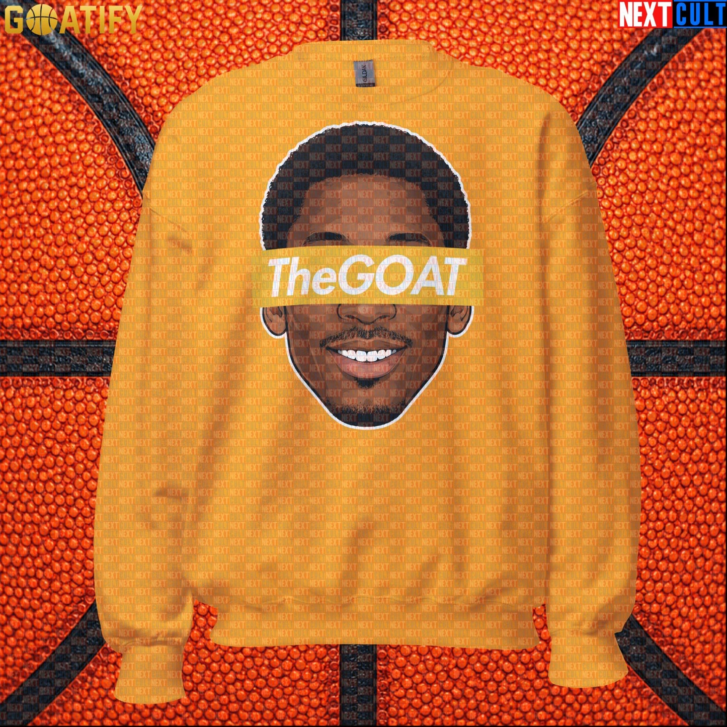 Kobe Bryant Sweatshirt – Young Kobe The GOAT Crewneck for Lakers Fans and NBA Gifts Gold Sweatshirts Next Cult Brand