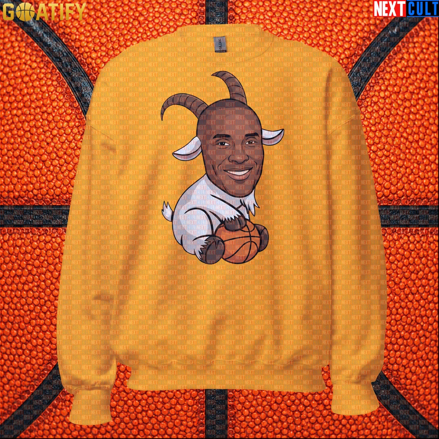 Kobe Bryant Sweatshirt – Black Mamba GOAT Crewneck for Lakers Fans & Basketball Gifts Gold Sweatshirts Next Cult Brand