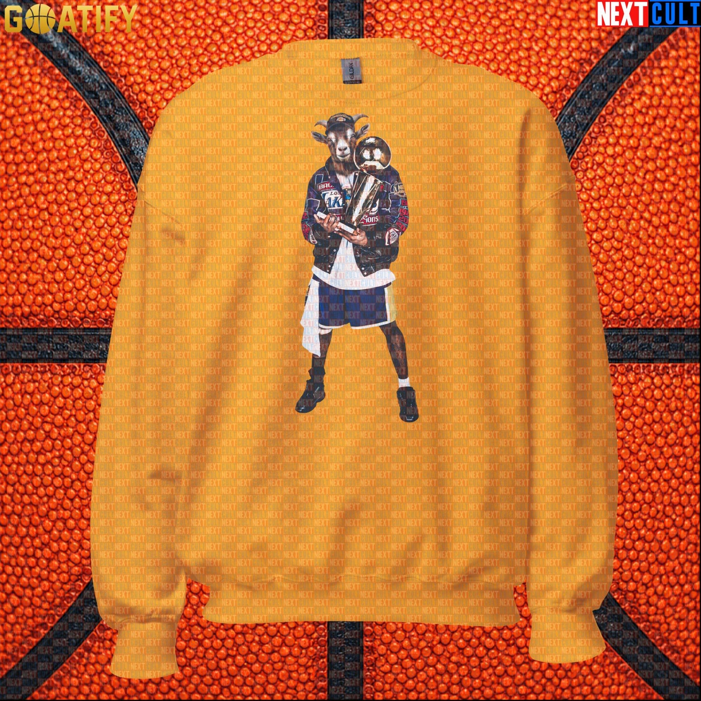 Kobe Bryant Sweatshirt – GOAT Champion Crewneck for Lakers Basketball Fans & Sports Gifts Gold Sweatshirts Next Cult Brand