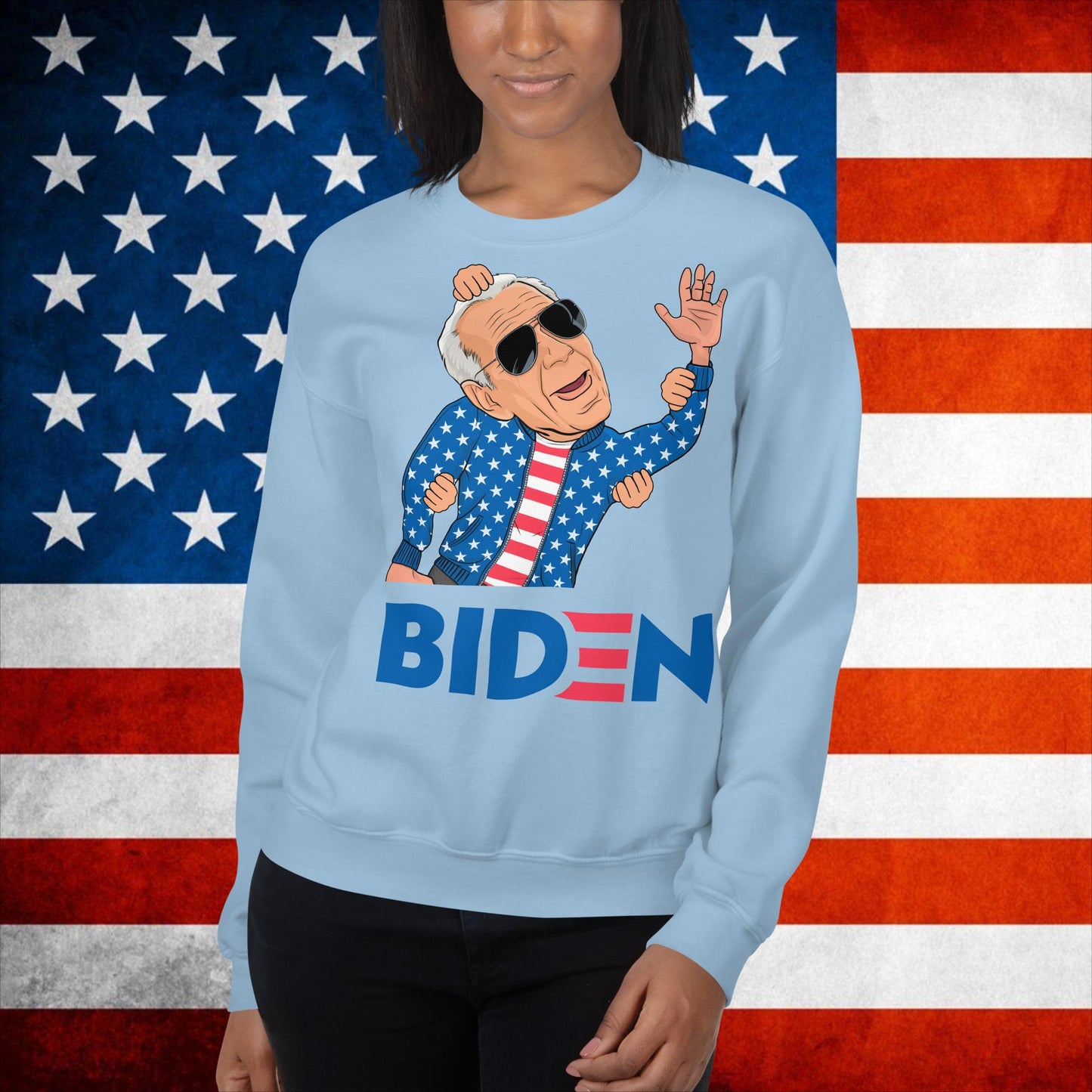Joe Biden Sweatshirt Biden Sweater Biden Meme Jumper Democrat Sweatshirt Republican Sweatshirt Trump Jumper Trump Gift Biden Gift Biden 2024Unisex Sweatshirt Light Blue Sweatshirts Democrats Joe Biden Politics Next Cult Brand