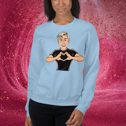 I Love Ryan Gosling Ken Barbie Movie I am Kenough Unisex Sweatshirt Light Blue Sweatshirts Barbie Celebrities Ken Movies Ryan Gosling Next Cult Brand