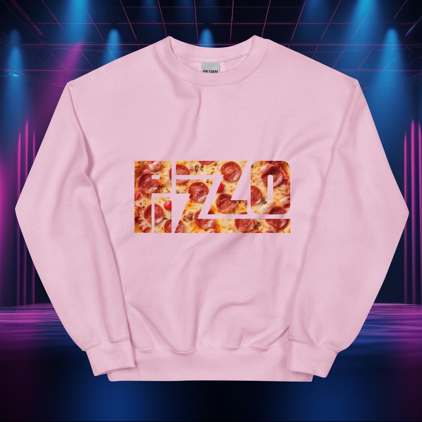 Pizzo Logo Lizzo Pizza Lizzo Merch Lizzo Gift Body Positivity Body empowerment Lizzo Unisex Sweatshirt Light Pink Sweatshirts Lizzo Music Next Cult Brand