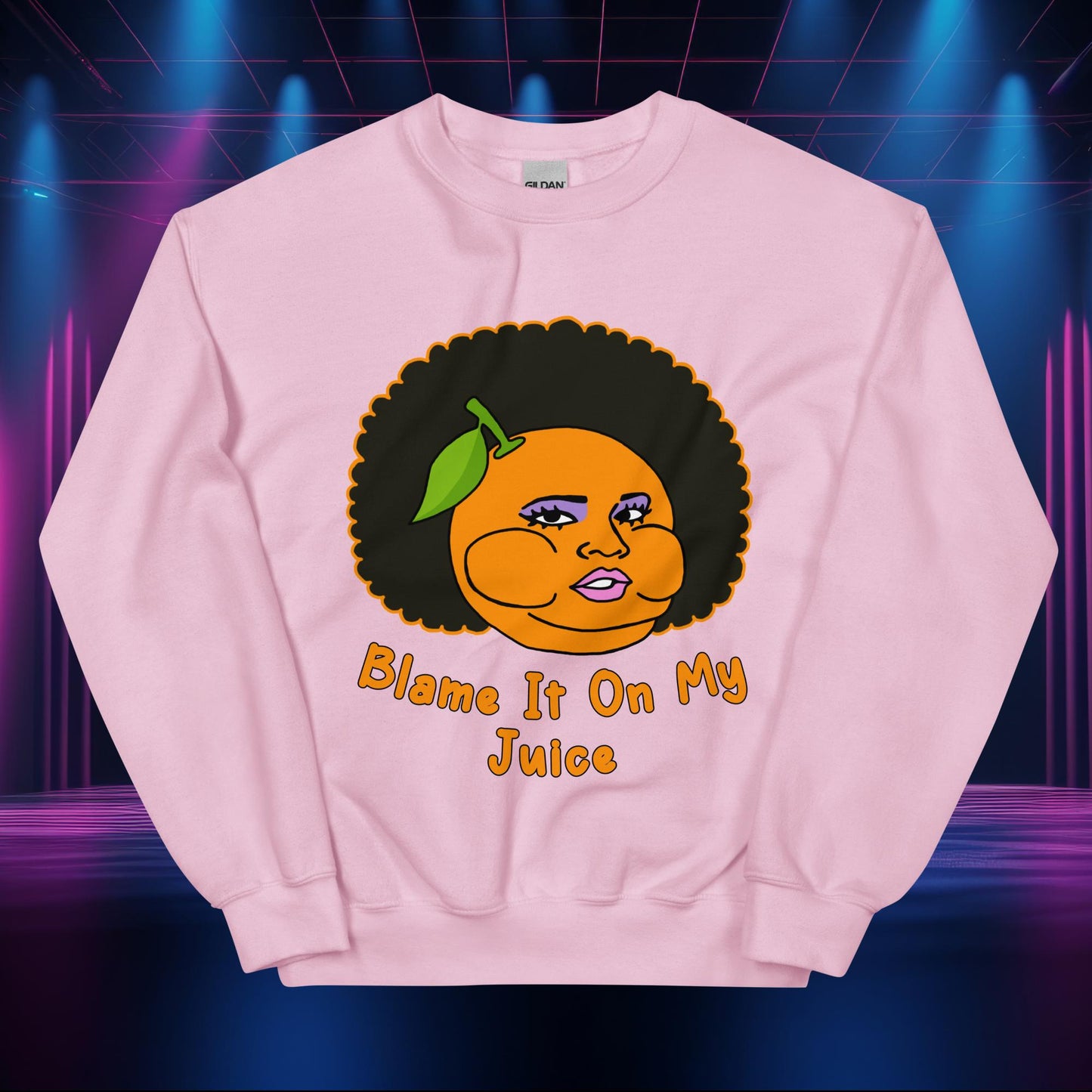 Blame It On My Juice Lizzo Special Tour Lizzo Merch Lizzo Gift Lizzo Song Lyrics Lizzo Unisex Sweatshirt Light Pink Sweatshirts Lizzo Music Next Cult Brand