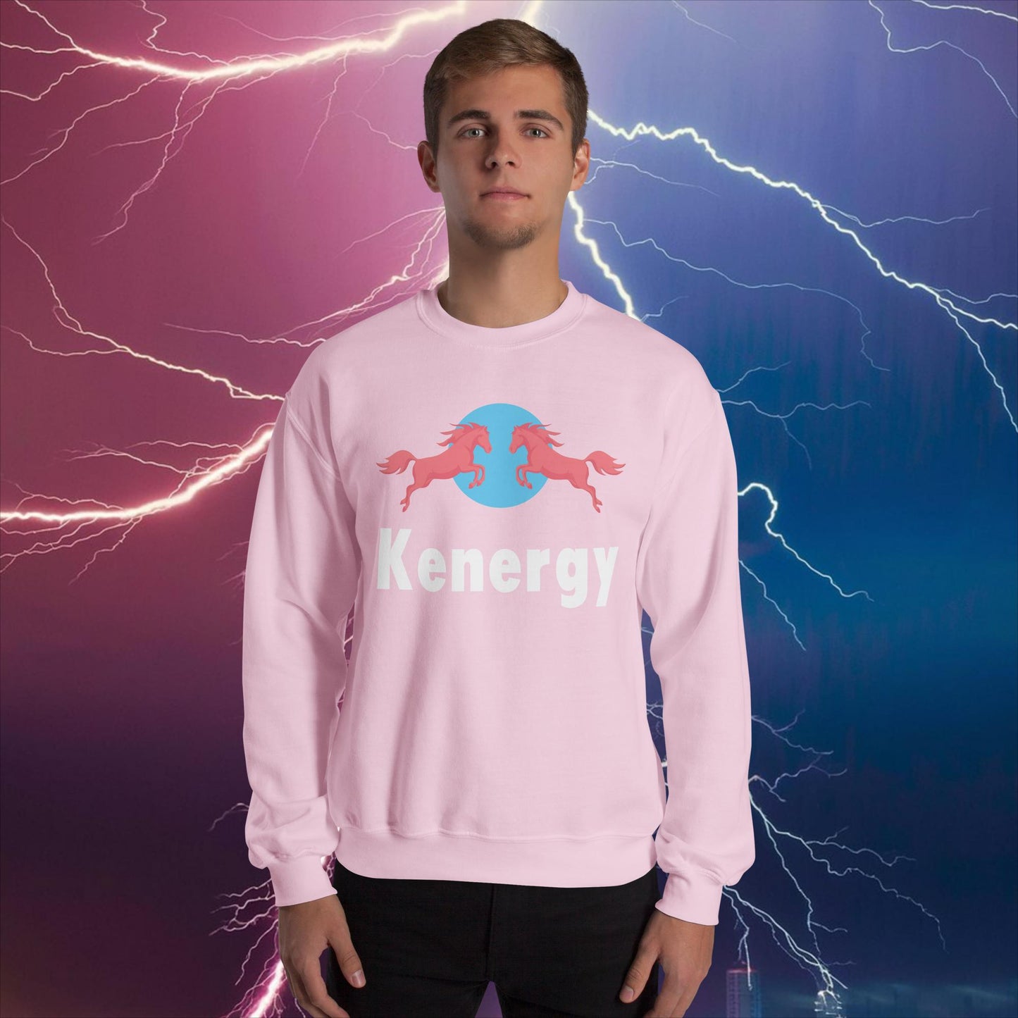 Kenergy Red Bull Ken Barbie Ryan Gosling Kenergy Unisex Sweatshirt Light Pink Sweatshirts Barbie Ken Kenergy Movies Next Cult Brand