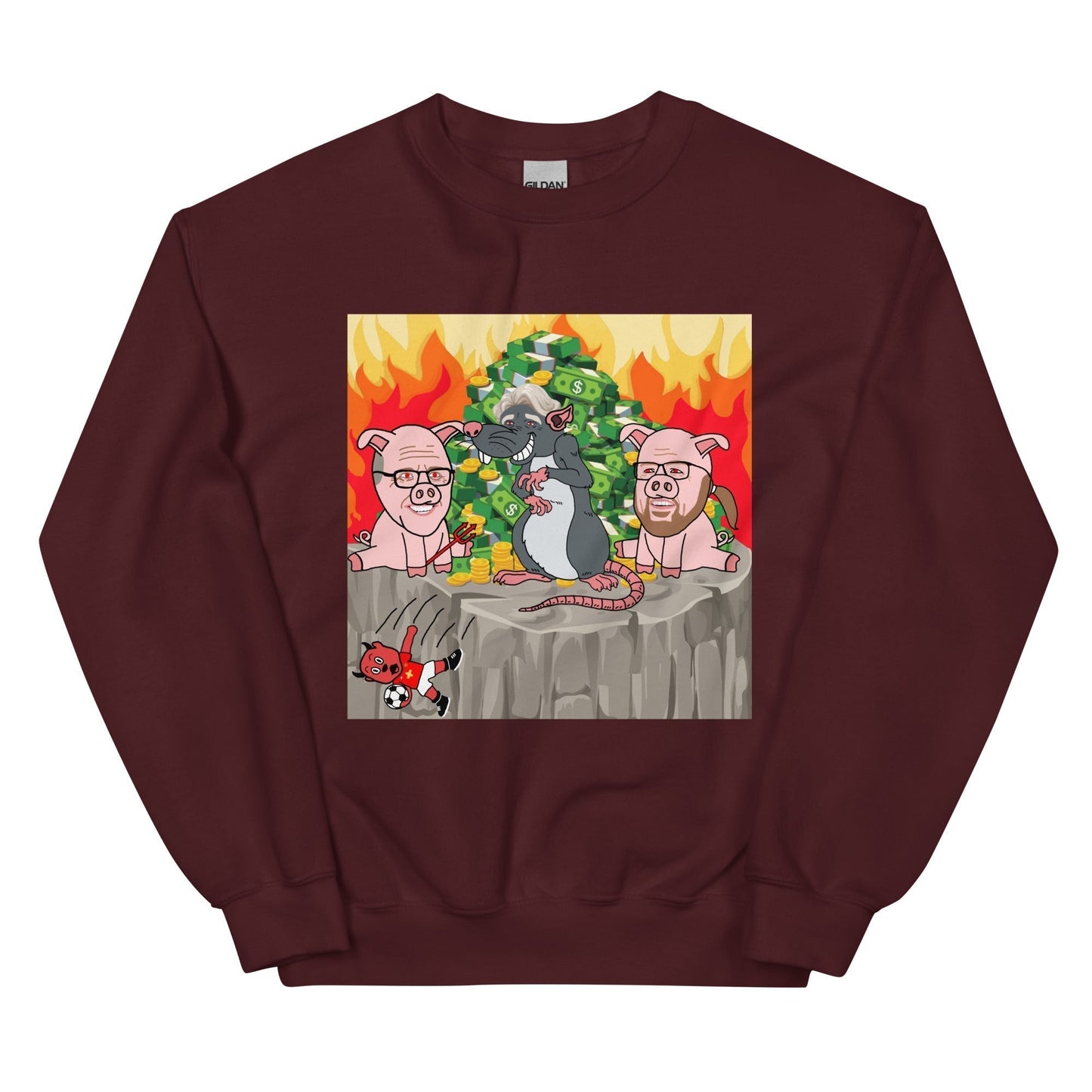 Manchester United Ratcliffe Out, Glazers Out Unisex Sweatshirt, Graphic Only Maroon Sweatshirts Football GlazersOut Manchester United RatcliffeOut Next Cult Brand