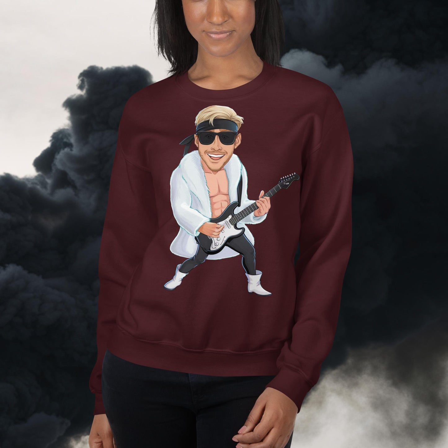 Rockstar Rock Music Unisex Sweatshirt Maroon Sweatshirts Barbie Celebrities Ken Movies Music Rock Music Ryan Gosling Next Cult Brand
