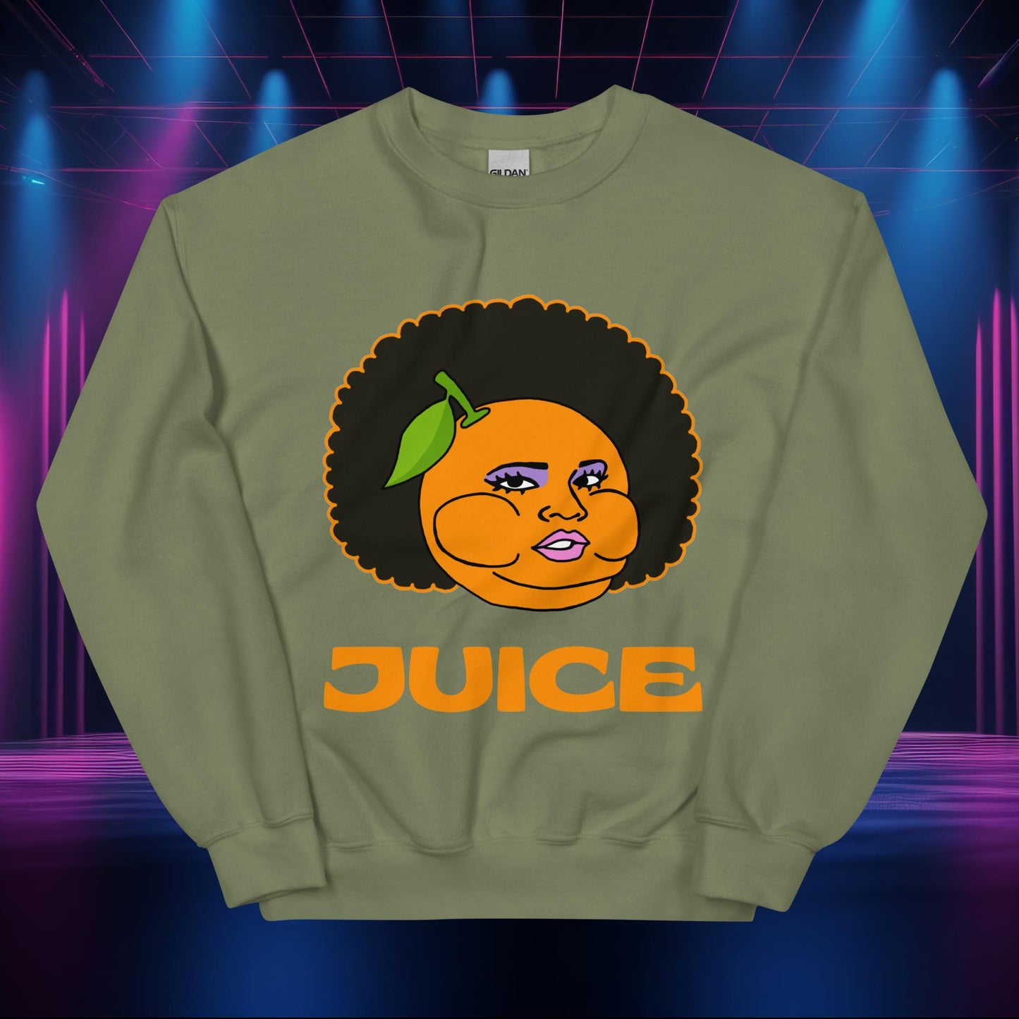 Blame It On My Juice Lizzo Special Tour Lizzo Merch Lizzo Gift Lizzo Song Lyrics Lizzo Unisex Sweatshirt Military Green Sweatshirts Lizzo Music Next Cult Brand
