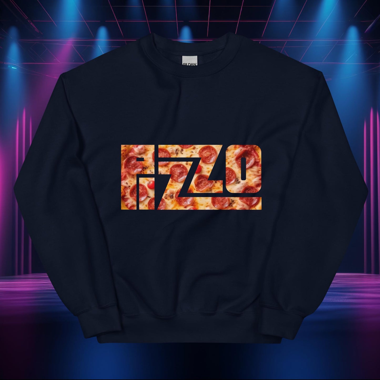 Pizzo Logo Lizzo Pizza Lizzo Merch Lizzo Gift Body Positivity Body empowerment Lizzo Unisex Sweatshirt Navy Sweatshirts Lizzo Music Next Cult Brand
