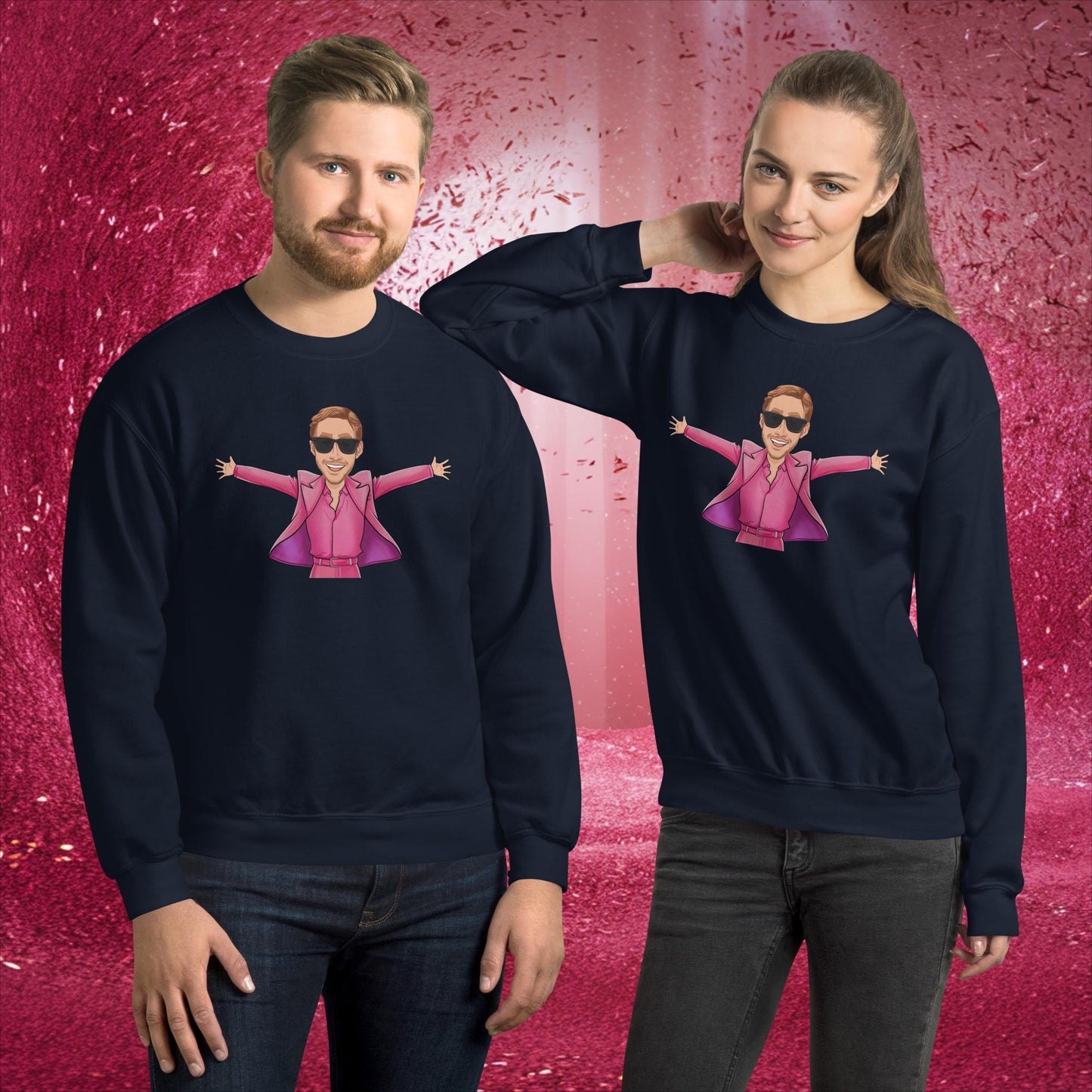 Ken Barbie Ryan Gosling I'm Just Ken Unisex Sweatshirt Navy Sweatshirts Barbie Celebrities Ken Movies Ryan Gosling Next Cult Brand