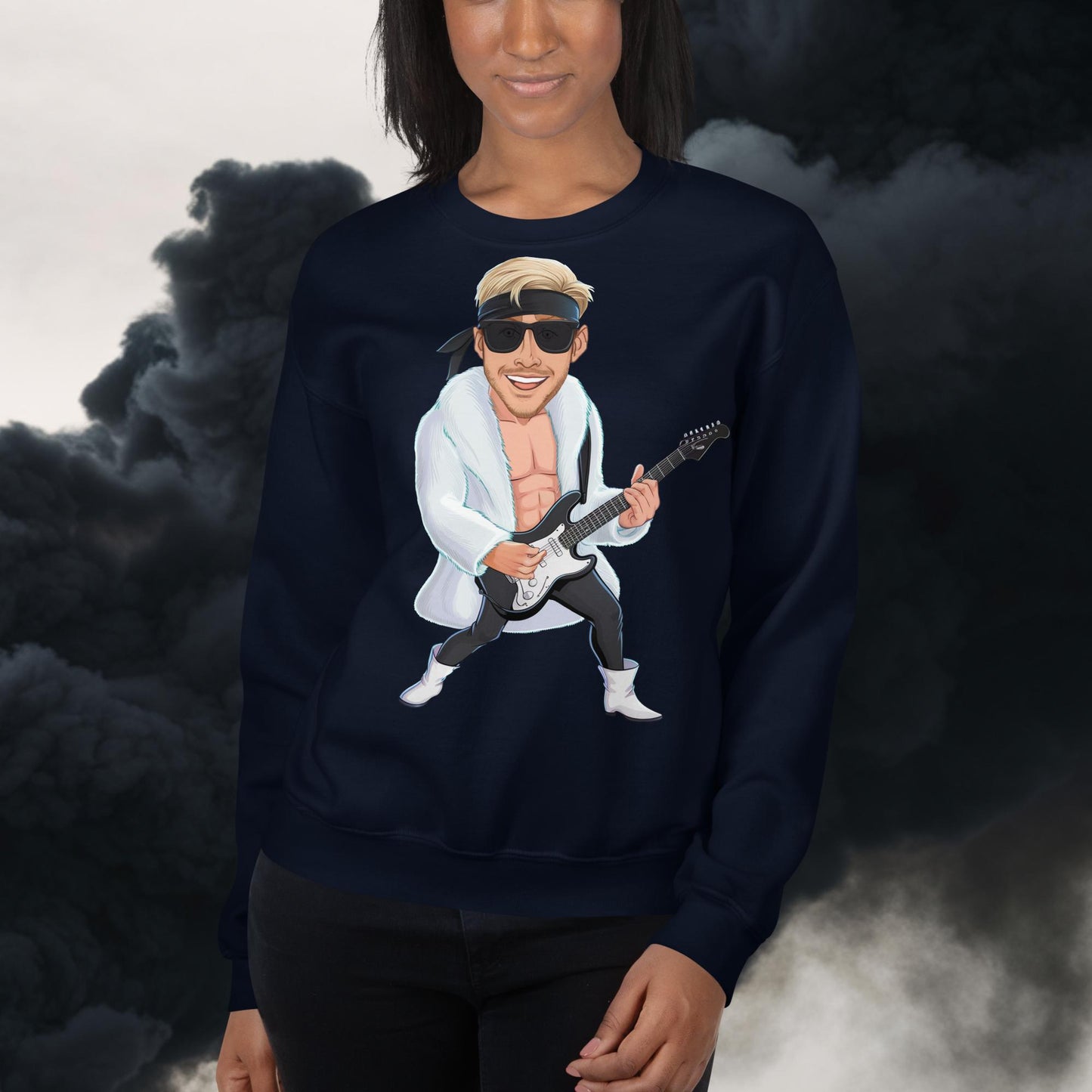 Rockstar Rock Music Unisex Sweatshirt Navy Sweatshirts Barbie Celebrities Ken Movies Music Rock Music Ryan Gosling Next Cult Brand