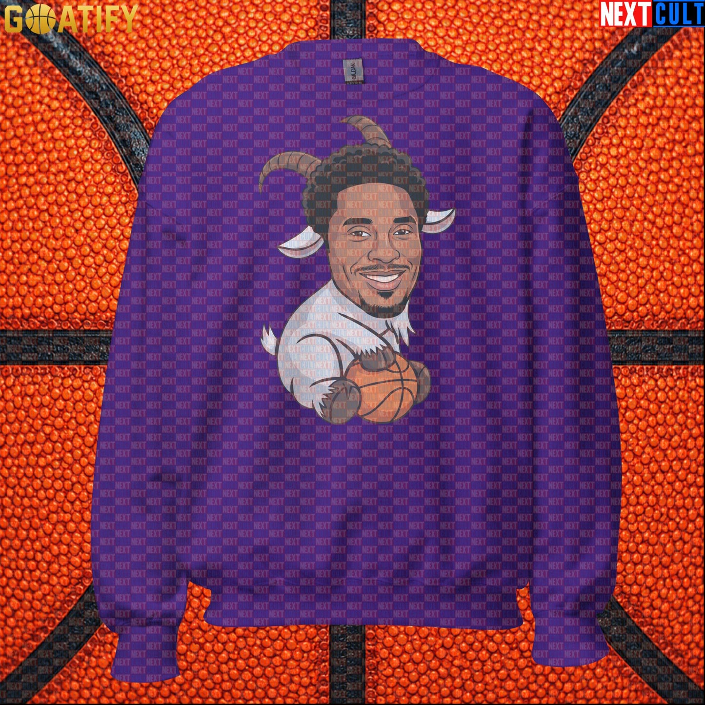 Kobe Bryant Sweatshirt – Young Kobe No. 8 Champion Crewneck for Lakers Basketball Fans Purple Sweatshirts Next Cult Brand