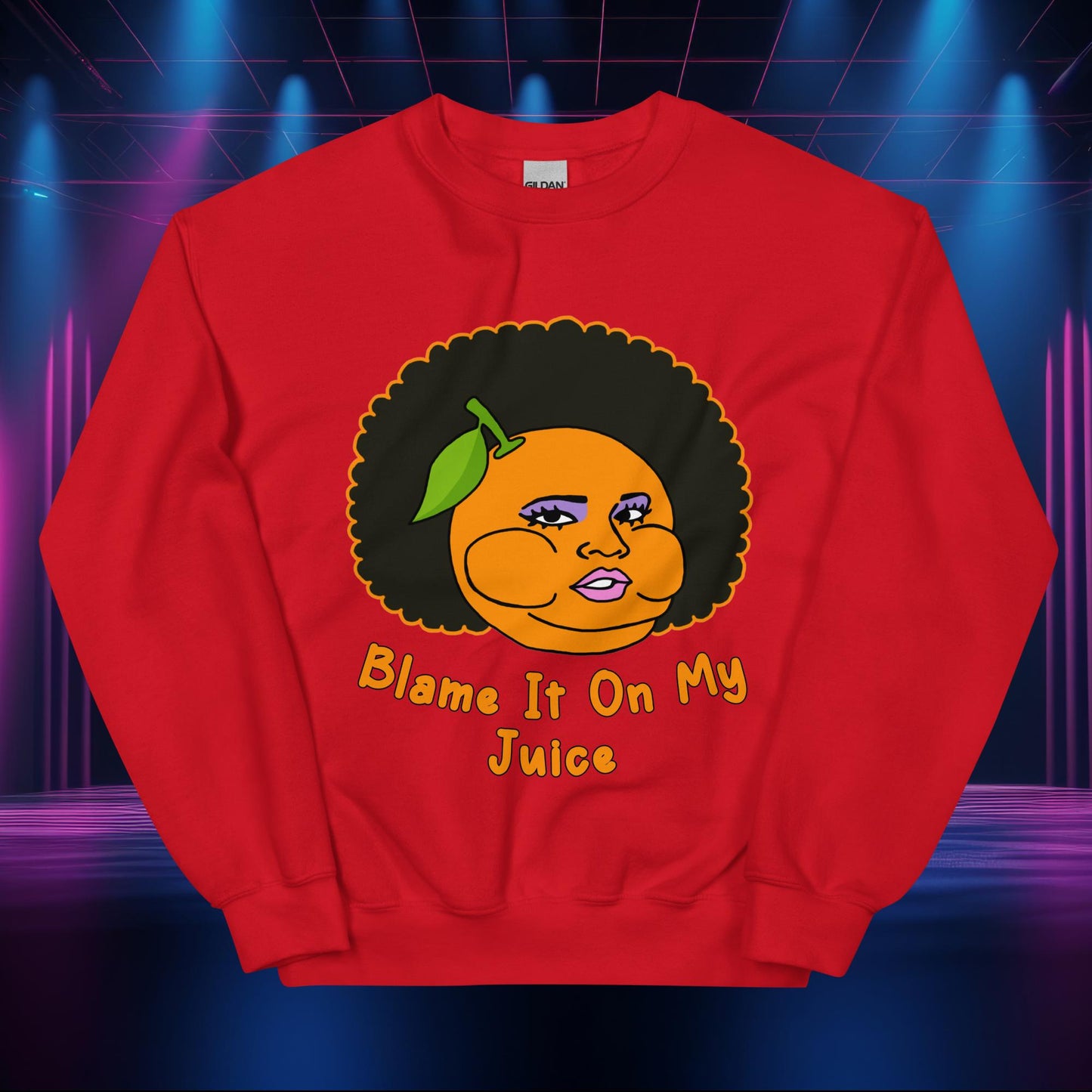 Blame It On My Juice Lizzo Special Tour Lizzo Merch Lizzo Gift Lizzo Song Lyrics Lizzo Unisex Sweatshirt Red Sweatshirts Lizzo Music Next Cult Brand