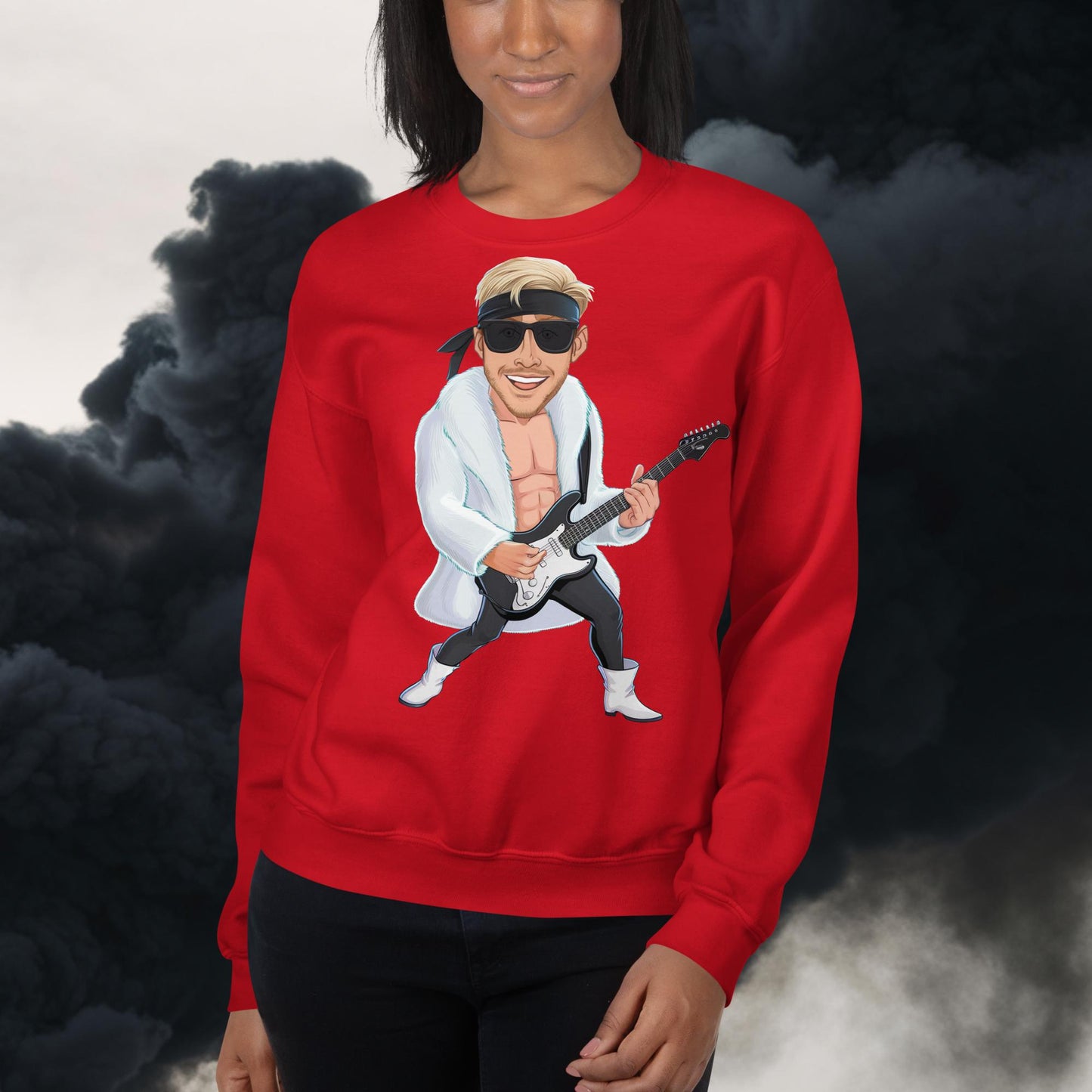 Rockstar Rock Music Unisex Sweatshirt Red Sweatshirts Barbie Celebrities Ken Movies Music Rock Music Ryan Gosling Next Cult Brand