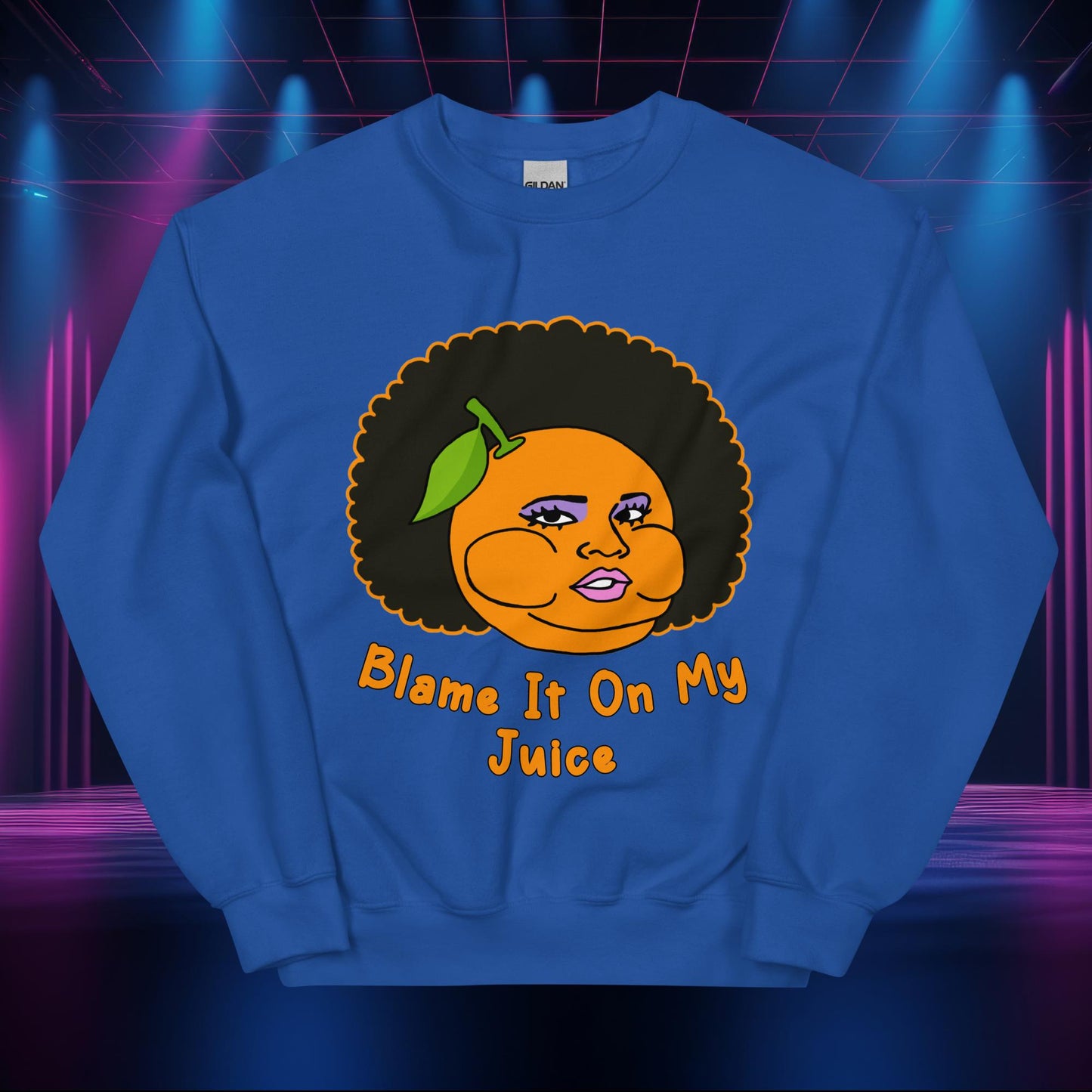 Blame It On My Juice Lizzo Special Tour Lizzo Merch Lizzo Gift Lizzo Song Lyrics Lizzo Unisex Sweatshirt Royal Sweatshirts Lizzo Music Next Cult Brand