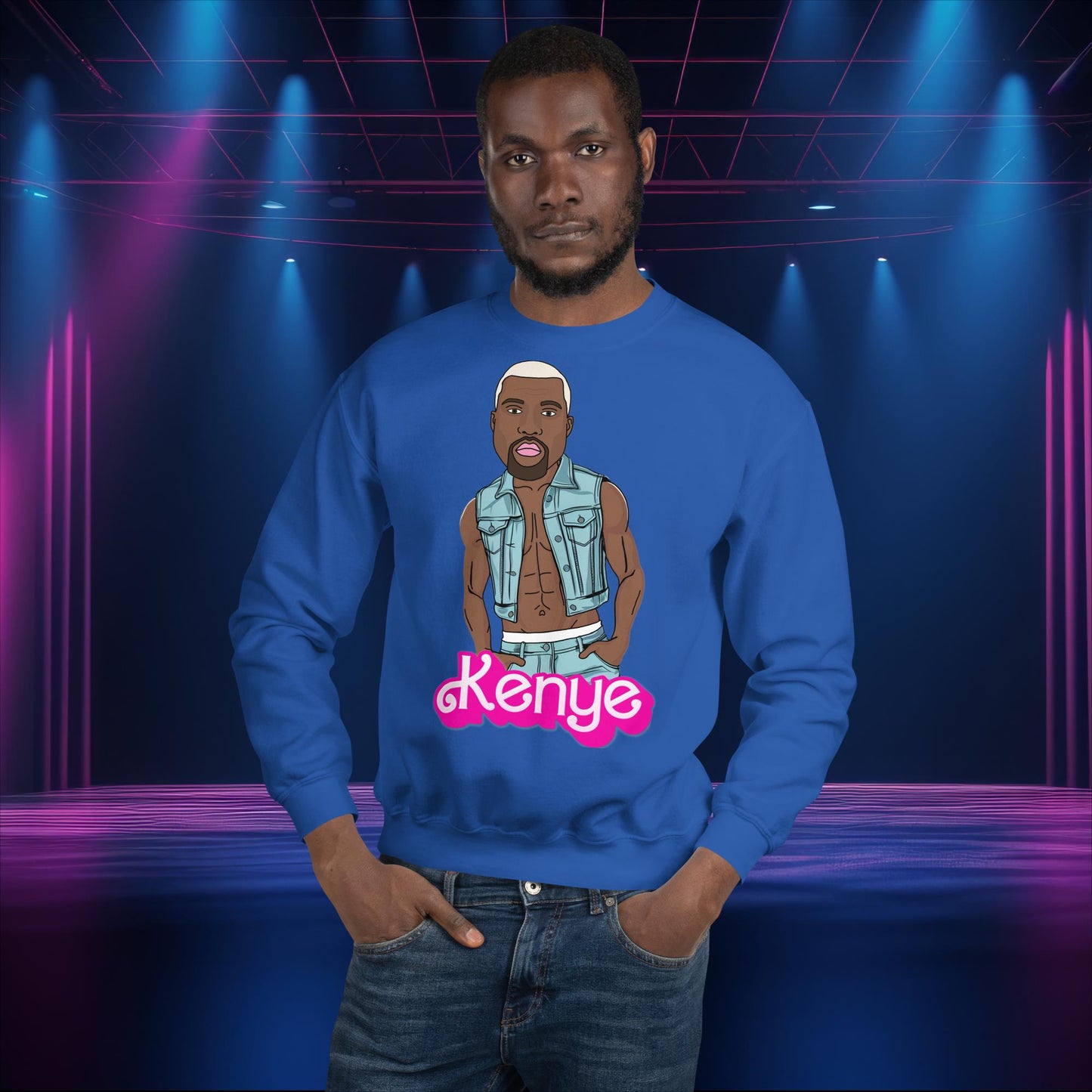 Kanye West Sweatshirt Kanye Jumper Kanye Sweater Barbie Jumper Barbie Sweater Ken Sweater Ken Jumper Hip Hop Sweater Barbie Gift Rap Music Royal Sweatshirts Barbie Kanye West Ken Movies Music Next Cult Brand