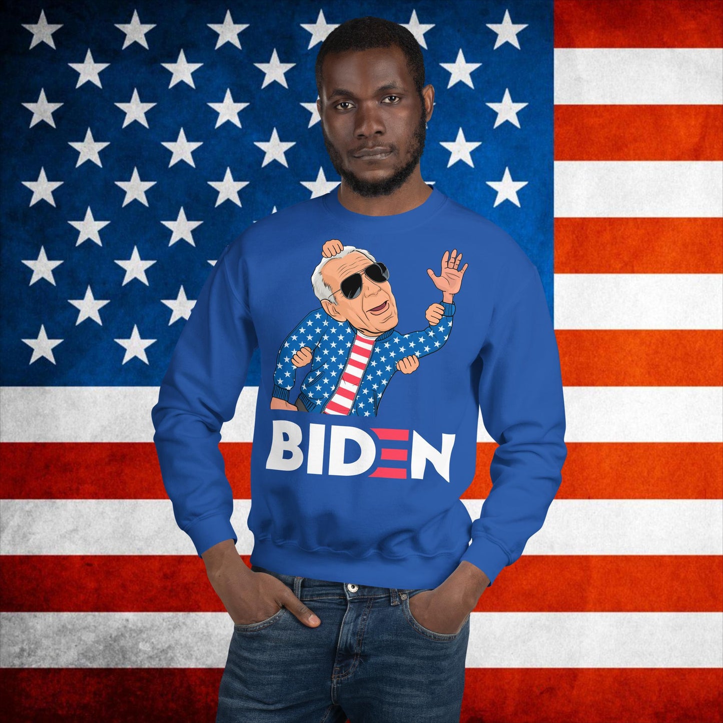 Weekend at Biden's Joe Biden Meme Democrat Republican Trump Gift Biden Gift 90s Vintage Unisex Sweatshirt Royal Sweatshirts Democrats Joe Biden Politics Next Cult Brand