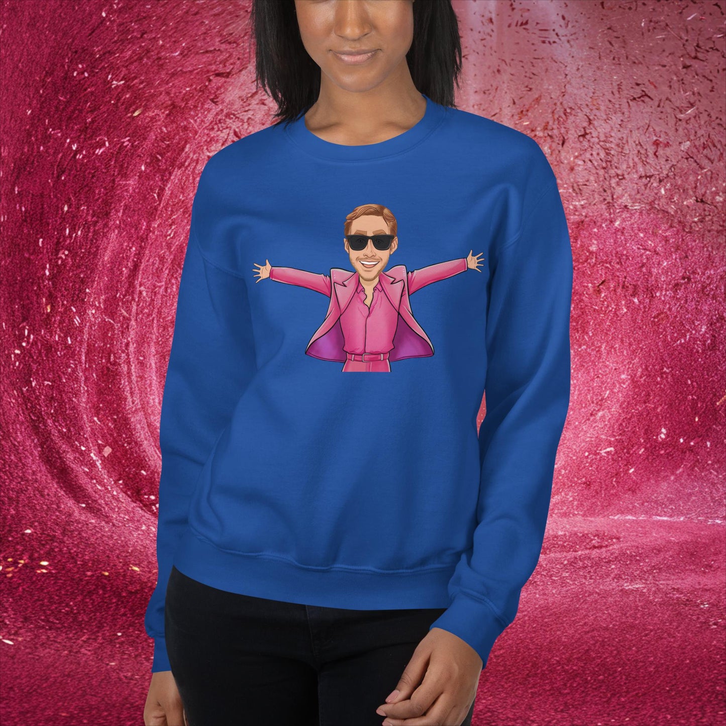 Ken Barbie Ryan Gosling I'm Just Ken Unisex Sweatshirt Royal Sweatshirts Barbie Celebrities Ken Movies Ryan Gosling Next Cult Brand