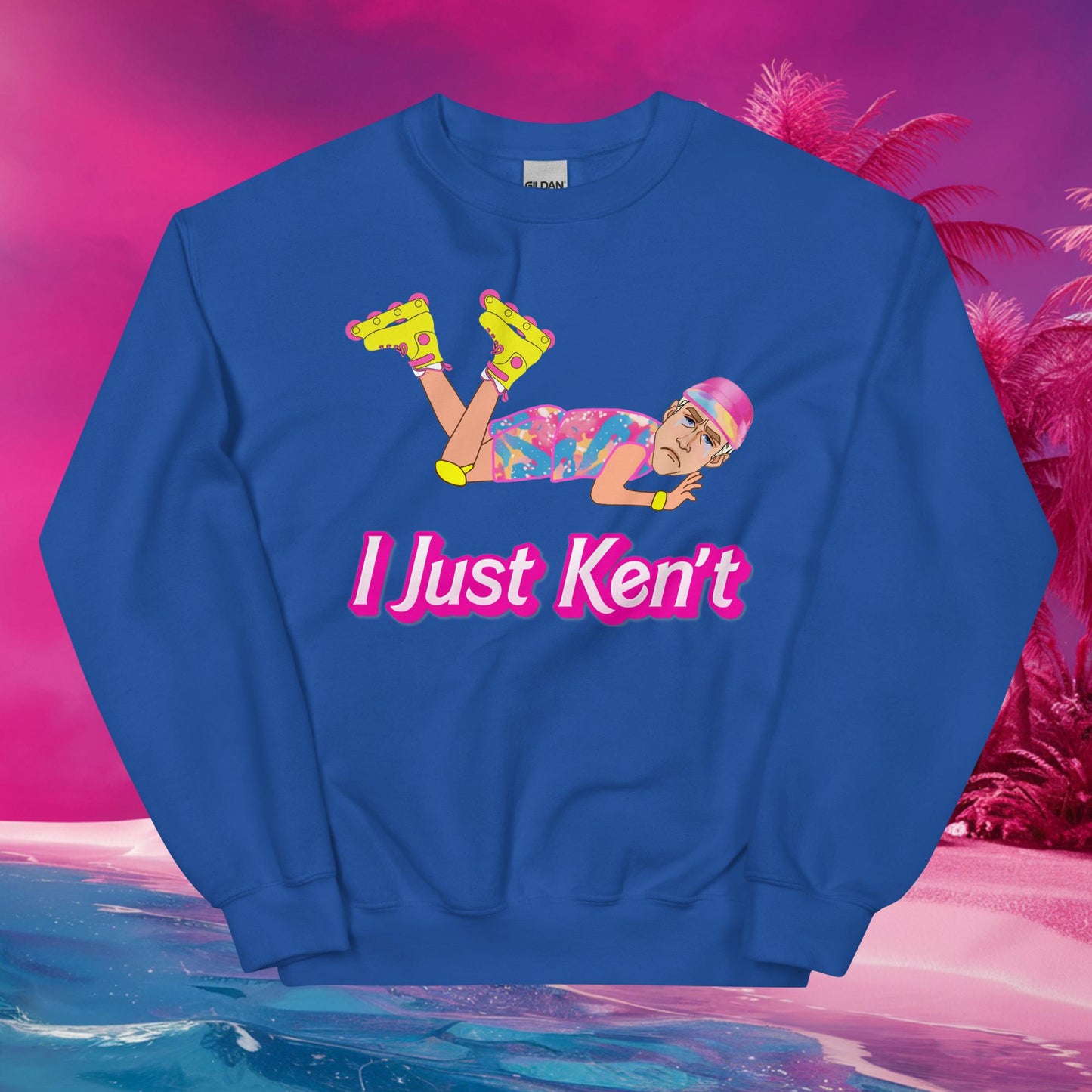 I Just Ken't I just Can't Ryan Gosling Ken Barbie Movie Unisex Sweatshirt Royal Sweatshirts Barbie Celebrities Ken Movies Ryan Gosling Next Cult Brand