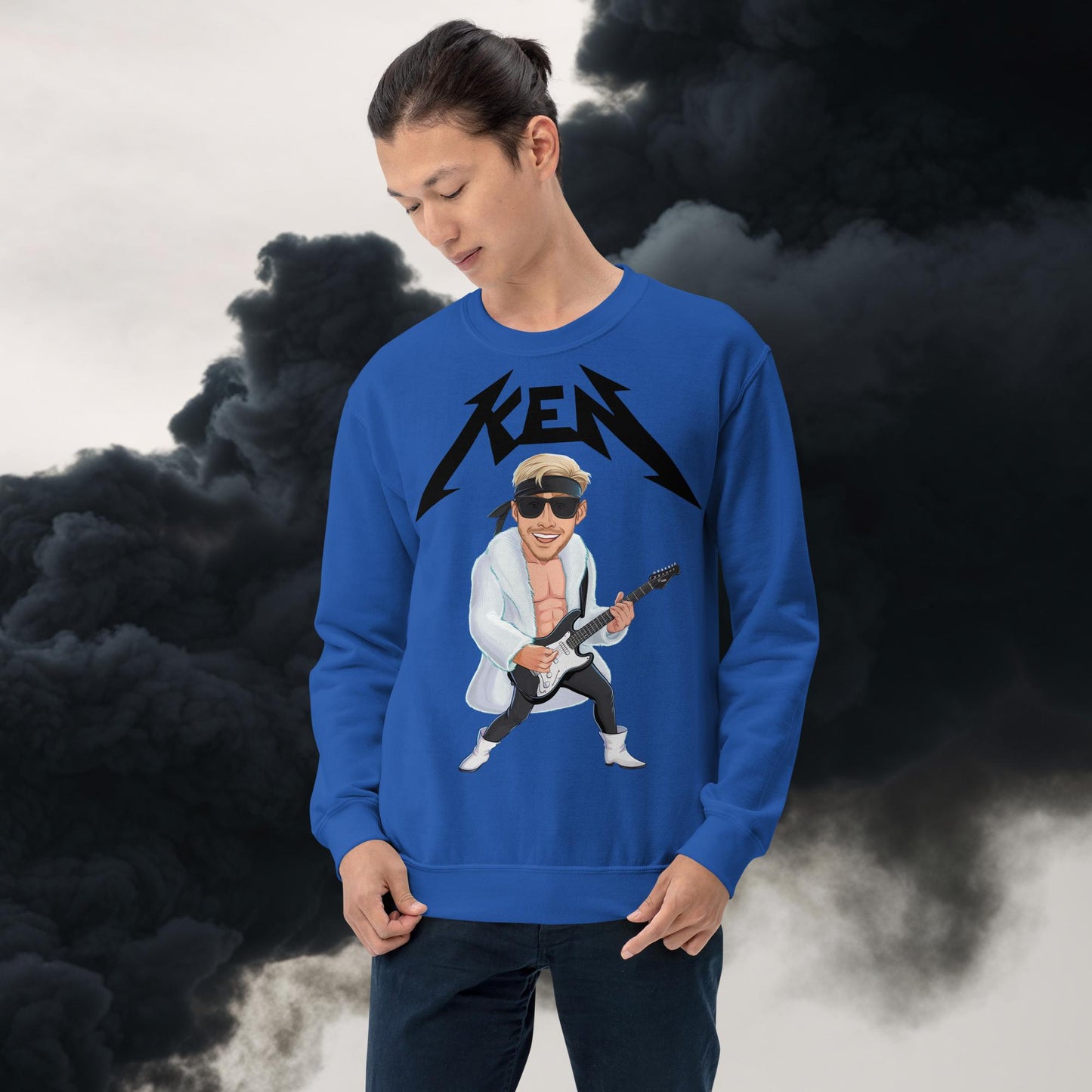 Rockstar Ken Barbie Movie Ryan Gosling Unisex Sweatshirt Royal Sweatshirts Barbie Celebrities Ken Movies Ryan Gosling Next Cult Brand
