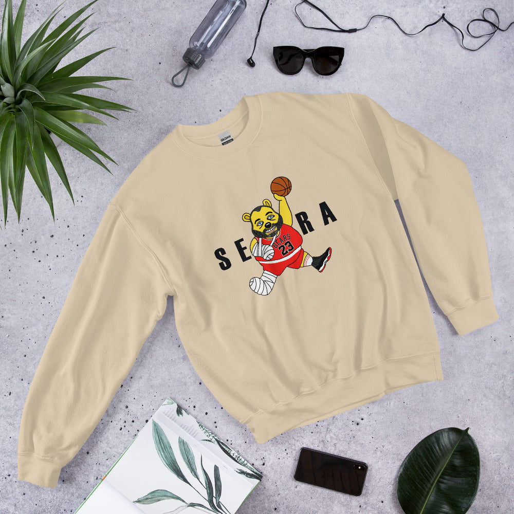 Air Segura, Tom Segura Basketball, Your Mom's House (YMH), 2 Bears 1 Cave, Funny Unisex Sweatshirt Sand Sweatshirts 2 Bears 1 Cave Air Segura Podcasts Stand-up Comedy Tom Segura YMH Next Cult Brand
