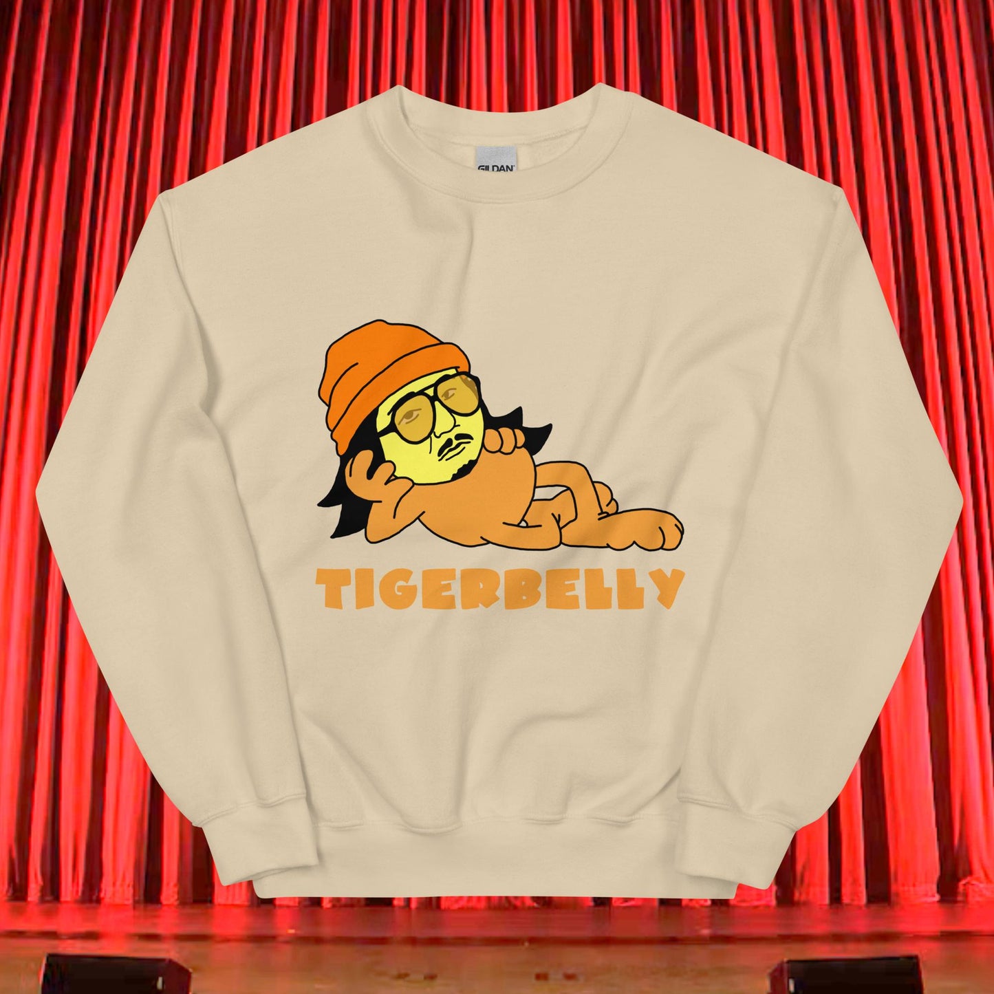 Bobby Lee Tigerbelly, Bobby Lee Merch, Tigerbelly Merch, Bobby Lee Gift, Funny Tigerbelly Gift, Tigerbelly Podcast, TigerBelly Unisex Sweatshirt Sand Sweatshirts Bobby Lee Podcasts Stand-up Comedy TigerBelly Next Cult Brand