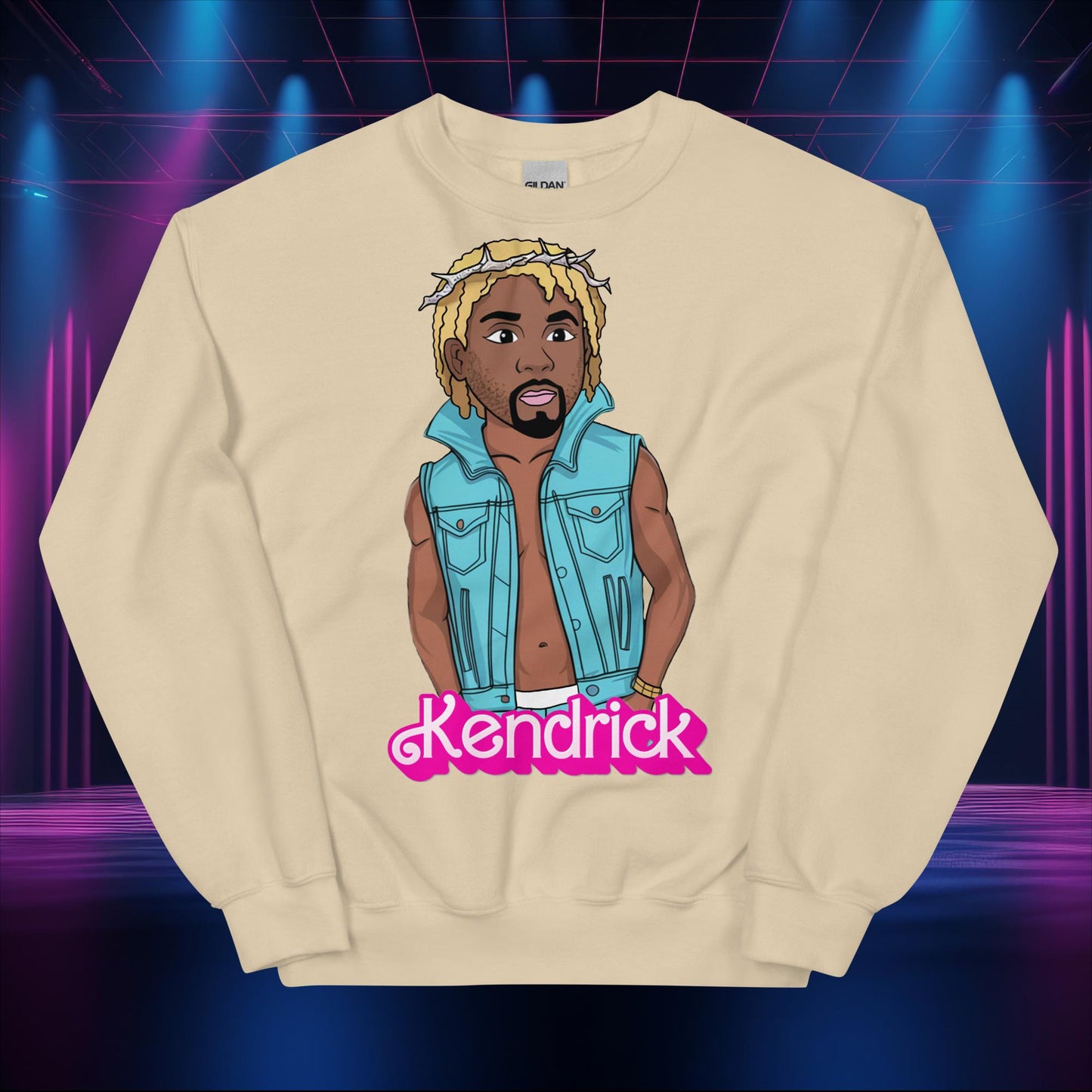 Kendrick Ken Ryan Gosling Barbie Hip Hop Rap Kendrick Lamar Unisex Sweatshirt Sand Sweatshirts Barbie Ken Kendrick Lamar Movies Music Next Cult Brand
