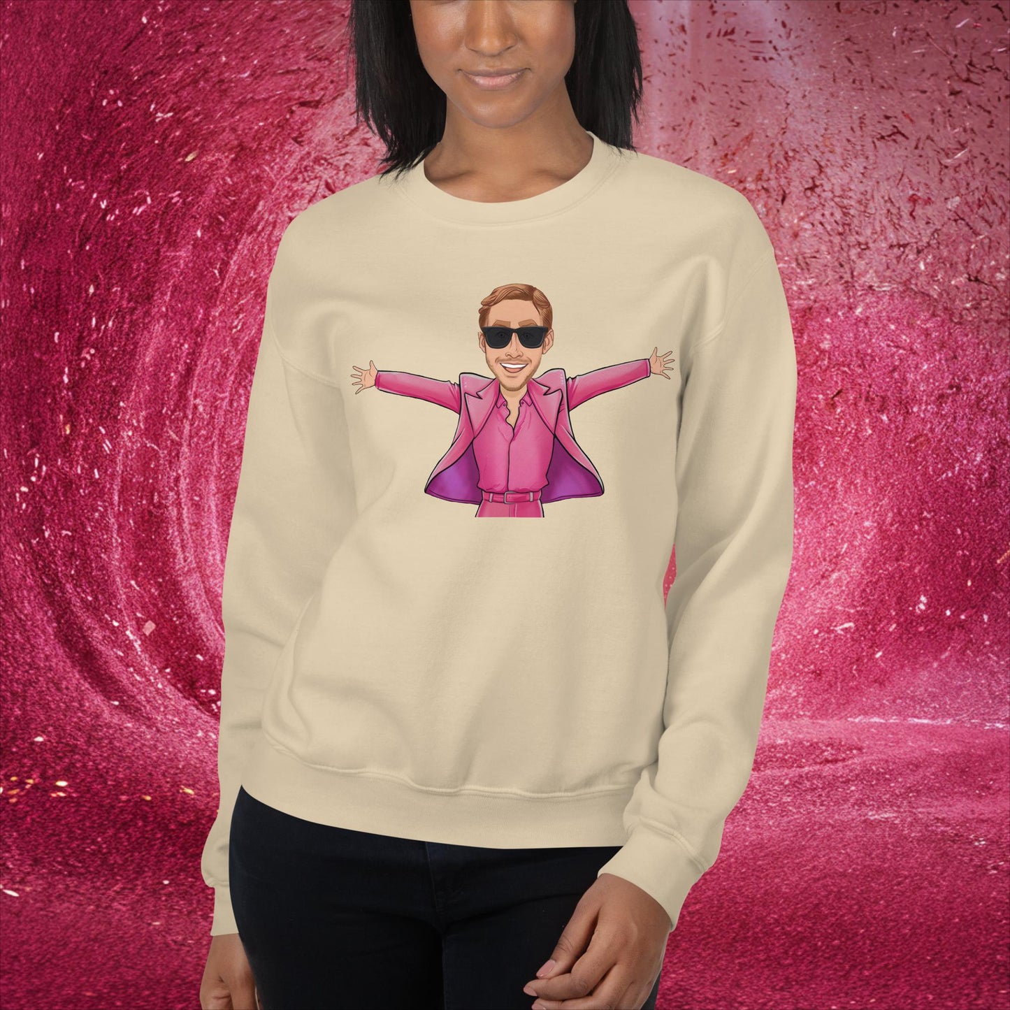 Ken Barbie Ryan Gosling I'm Just Ken Unisex Sweatshirt Sand Sweatshirts Barbie Celebrities Ken Movies Ryan Gosling Next Cult Brand