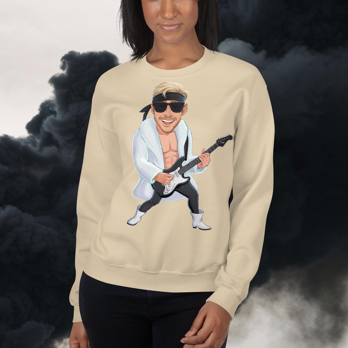 Rockstar Rock Music Unisex Sweatshirt Sand Sweatshirts Barbie Celebrities Ken Movies Music Rock Music Ryan Gosling Next Cult Brand